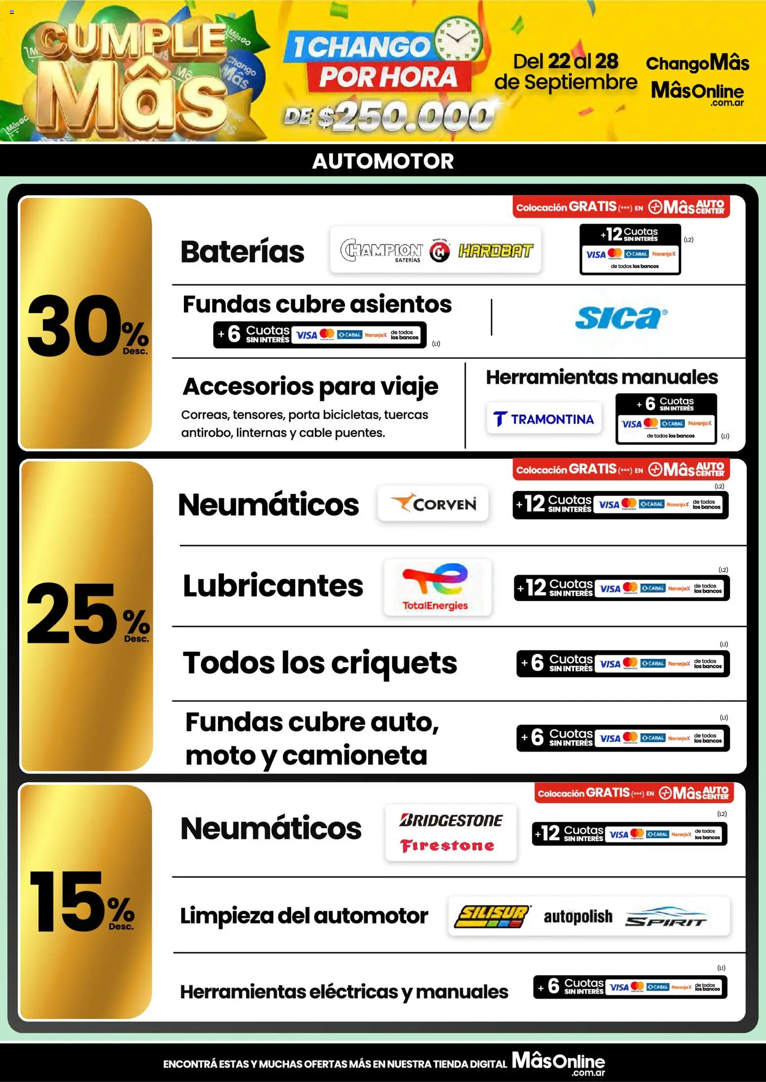 Changomas Ofertas │ válido desde el 22/09/2026 | Página: 15