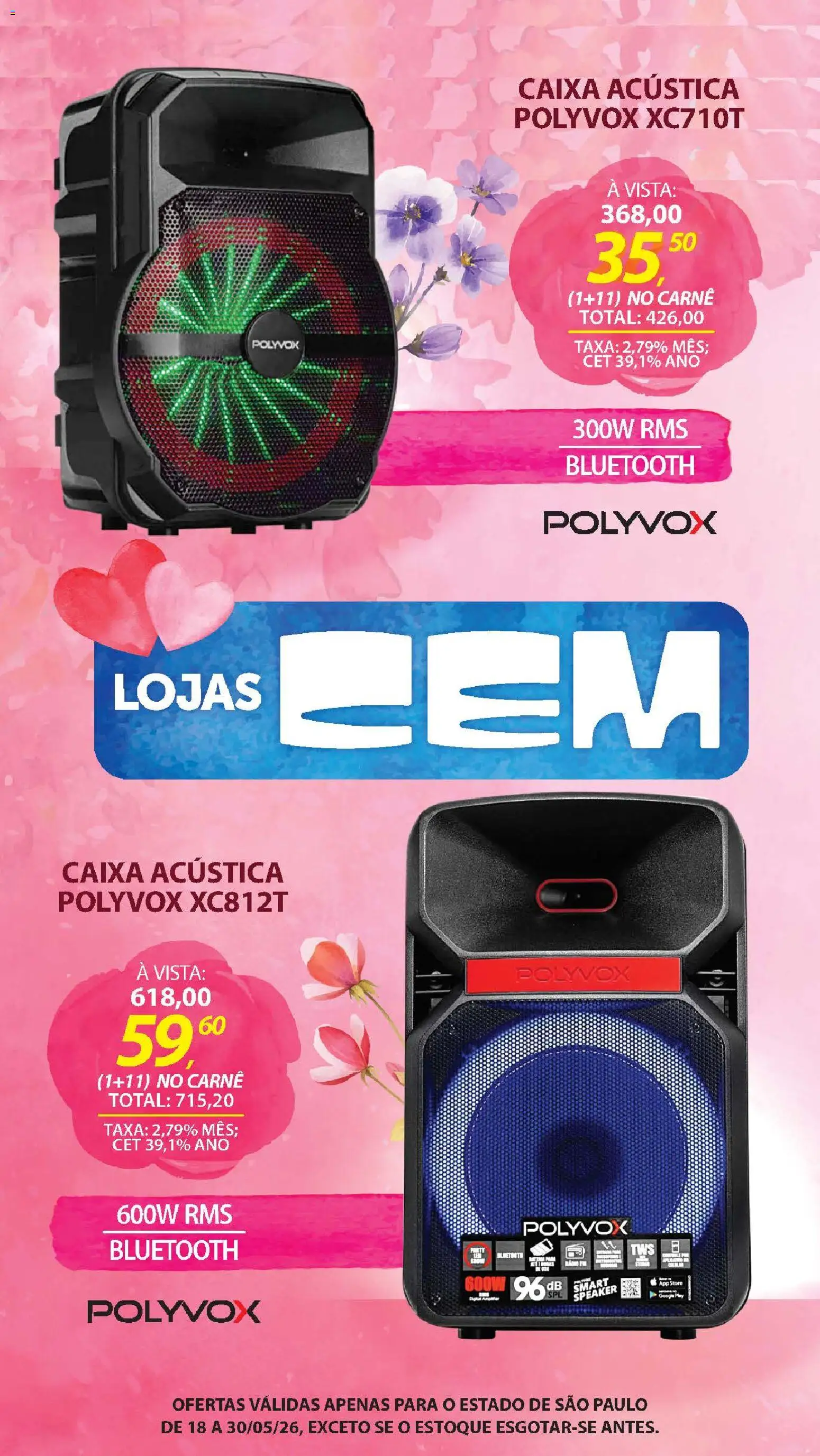 Lojas Cem - Ofertas atuais de 18/05/2026 ? Não perca as melhores promoções! | Brasil