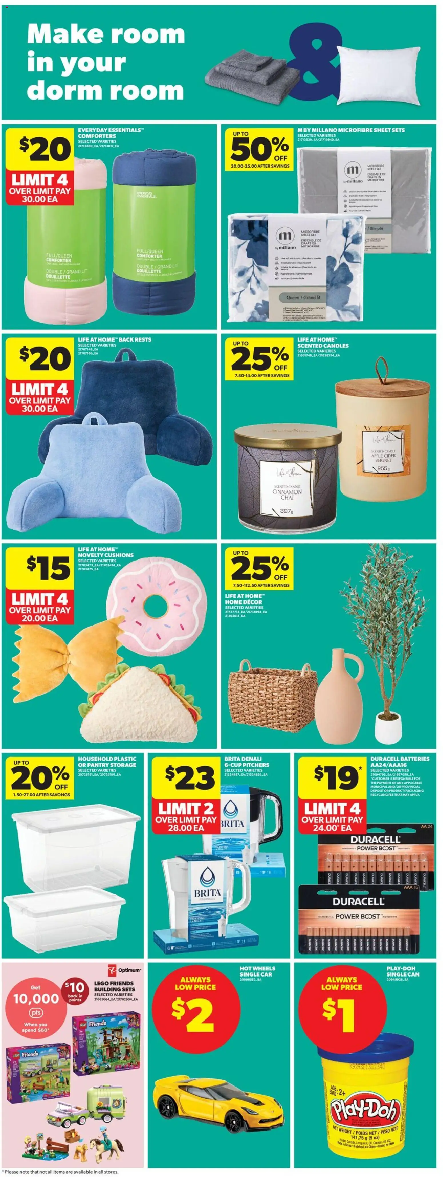 Real Canadian Superstore flyer valid from Aug 13, 2026 | Page: 26 | Products: LEGO Friends, LEGO, Batteries, Cider
