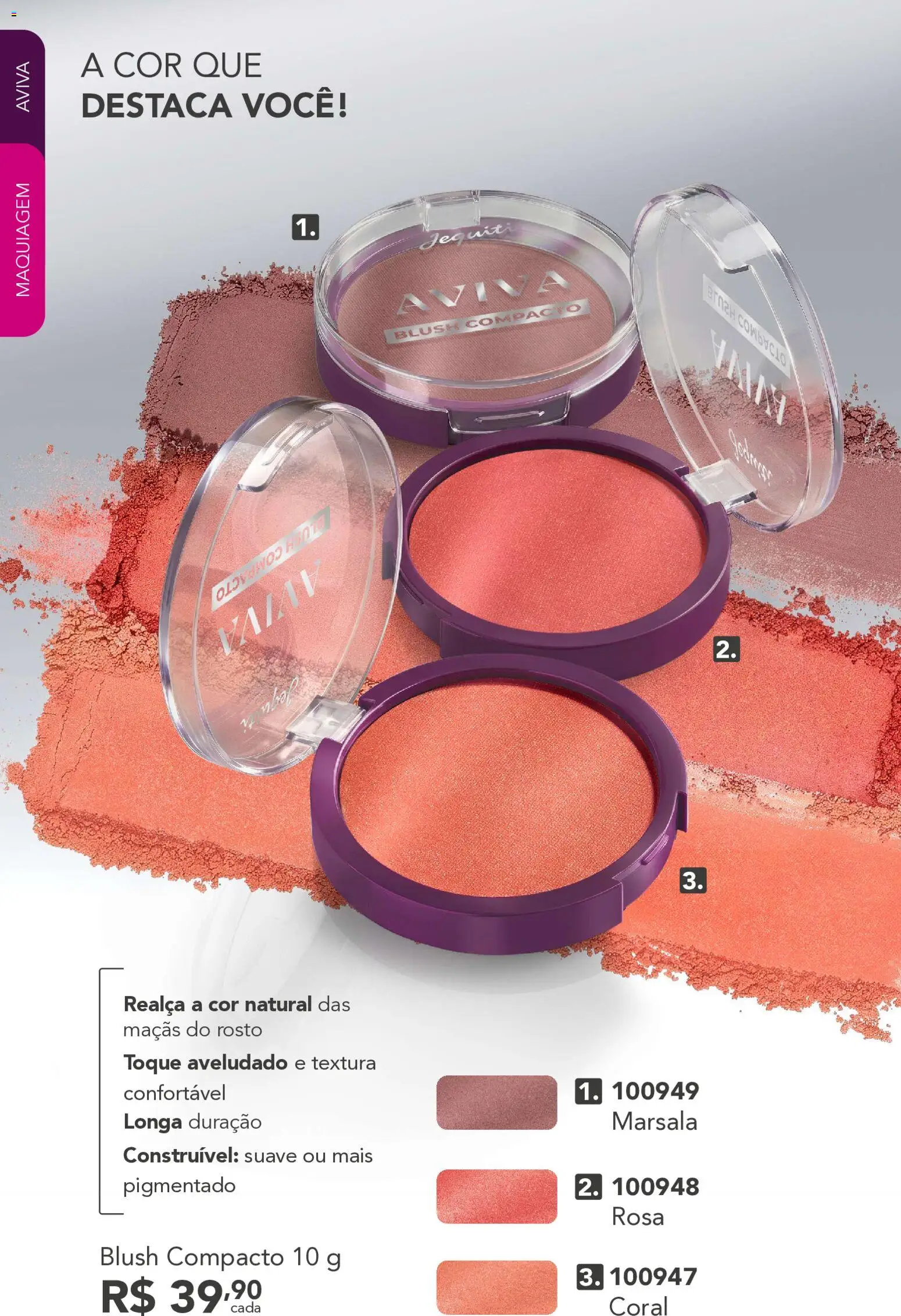 Jequiti Folheto - válido de 07/08/2026 | Página: 19 | Produtos: Maquiagem, Blush, Maçãs