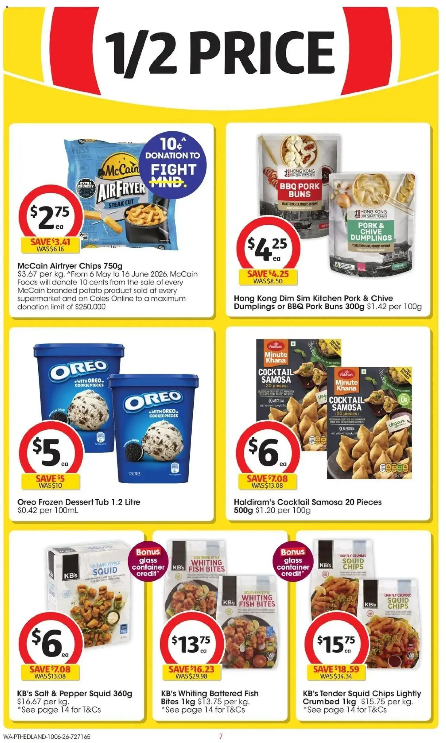 Coles catalogue - valid from 09.06.2026 | Page: 7 | Products: Fish, Steak, Salt, Pepper