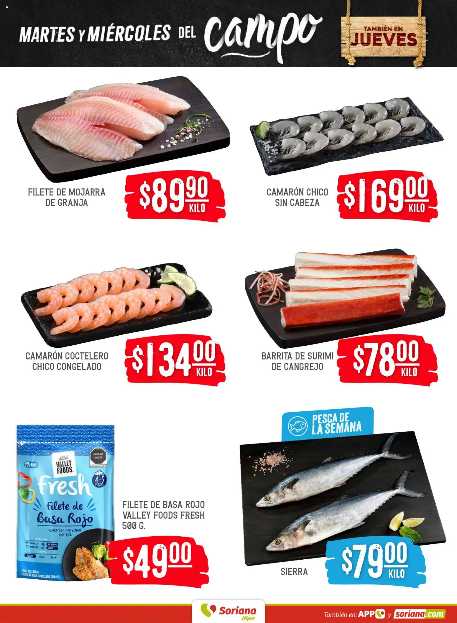 Nuevas ofertas de Soriana válidas en toda la República Mexicana desde el 05.05.2026. ¡Encuentra las mejores ofertas en Soriana Martes y Miércoles del Campo Híper: Tamaulipas (excepto Cd. Victoria y Tampico)! | Página: 5 | Productos: Sierra