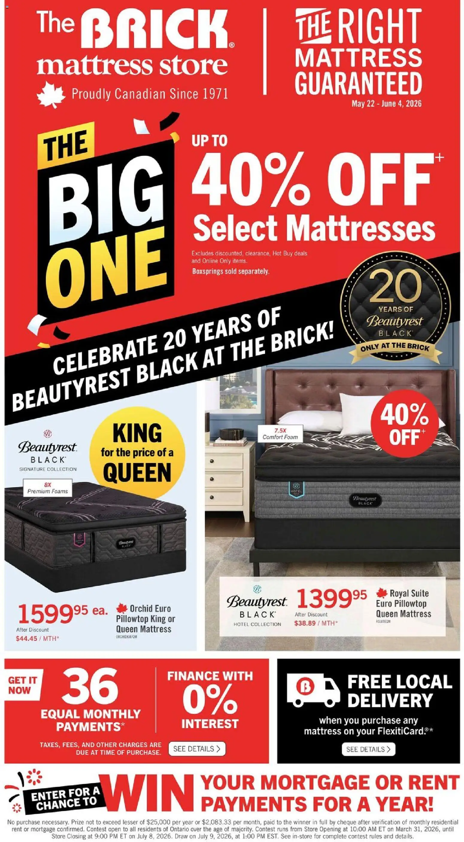 The Brick flyer valid from 22.05.2026 | Page: 2 | Products: Mattress
