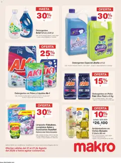 Makro catálogo -  Vista previa de la revista de la tienda Makro valido desde el 21/08/2026 | Página: 24 | Productos: Detergente en polvo, Limón, Detergente, Ropa
