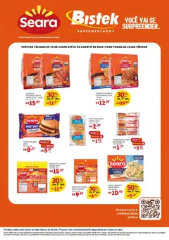 Bistek Supermercados ofertas Seara - Pré-Visualização do folheto da loja Bistek Supermercados, válido de 30/07/2026