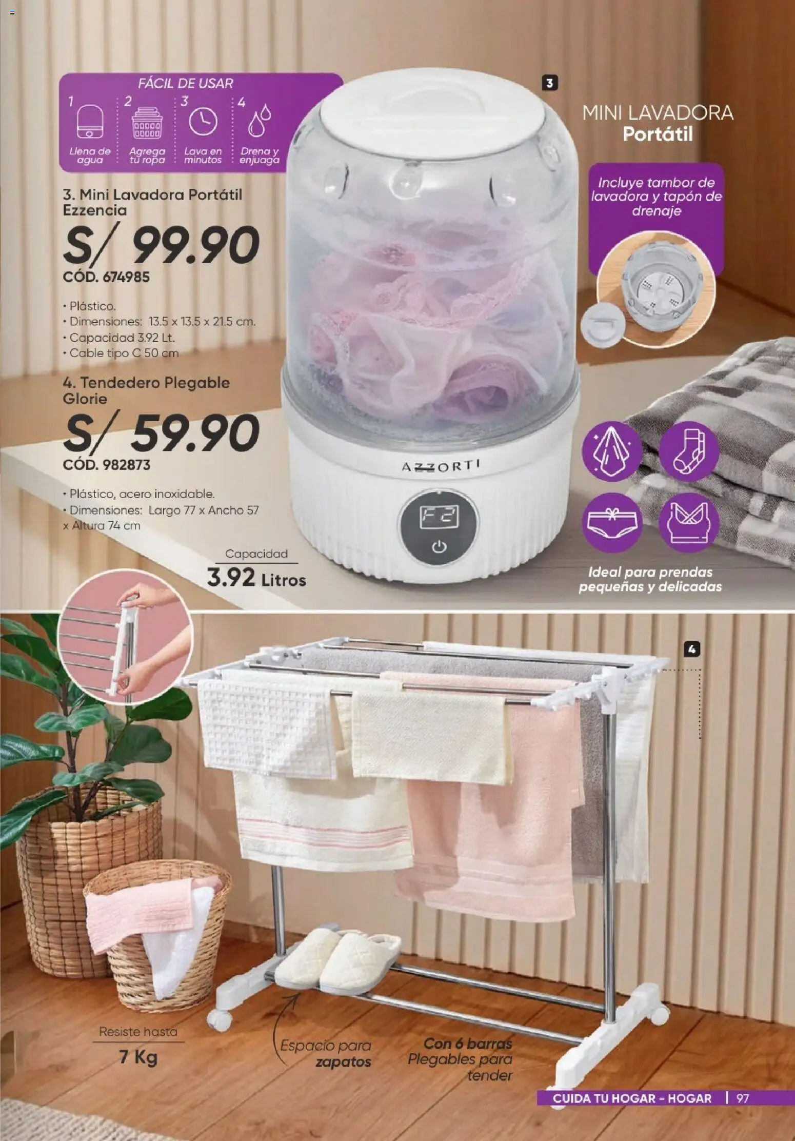 Catálogo Azzorti válido desde 20/09/2026 | Página: 97 | Productos: Ropa, Cable, Agua, Lavadora