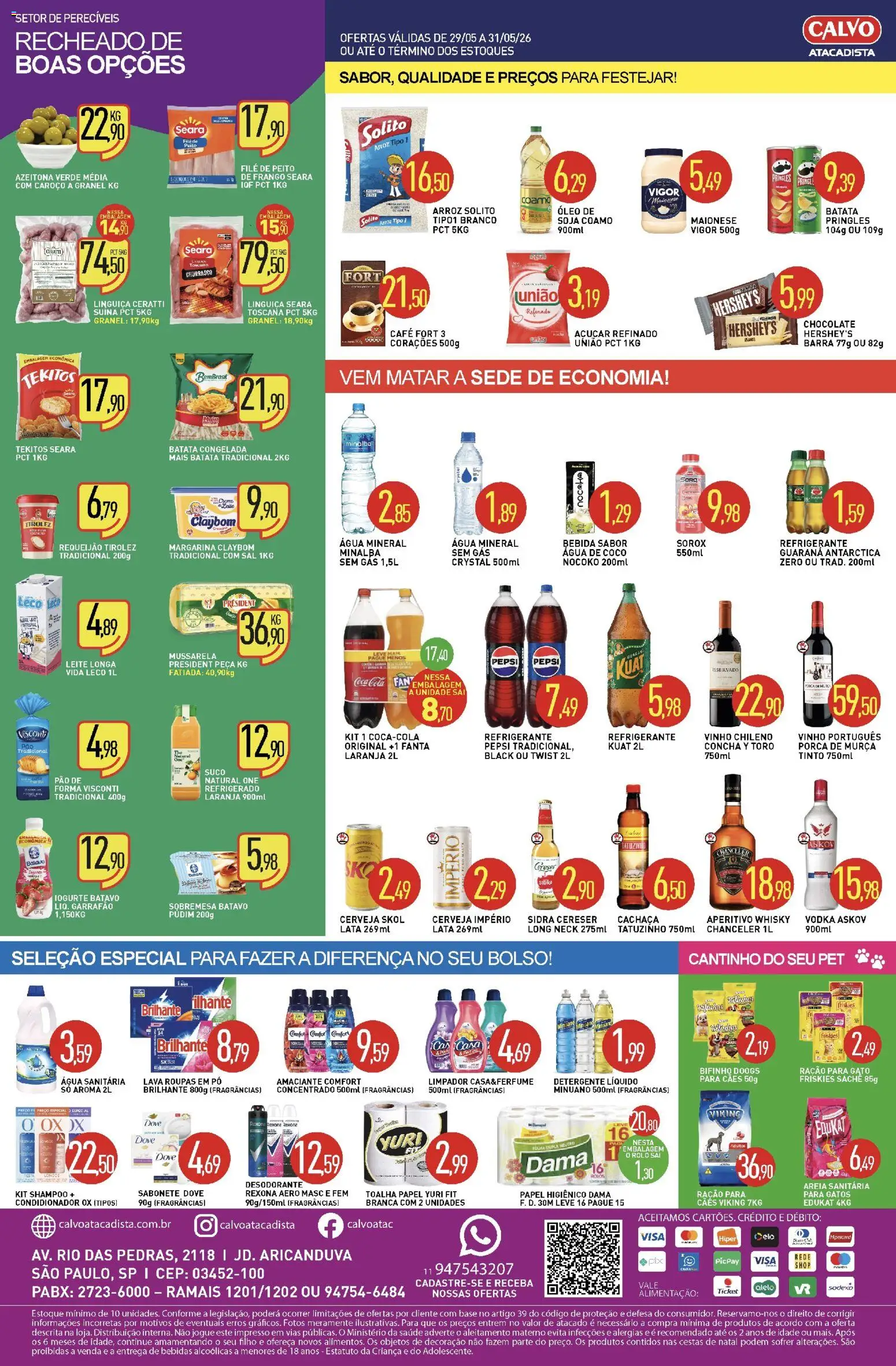 Calvo Atacadista Folheto - válido de 29.05.2026 | Página: 2 | Produtos: Pó, Whisky, Açúcar, Amaciante