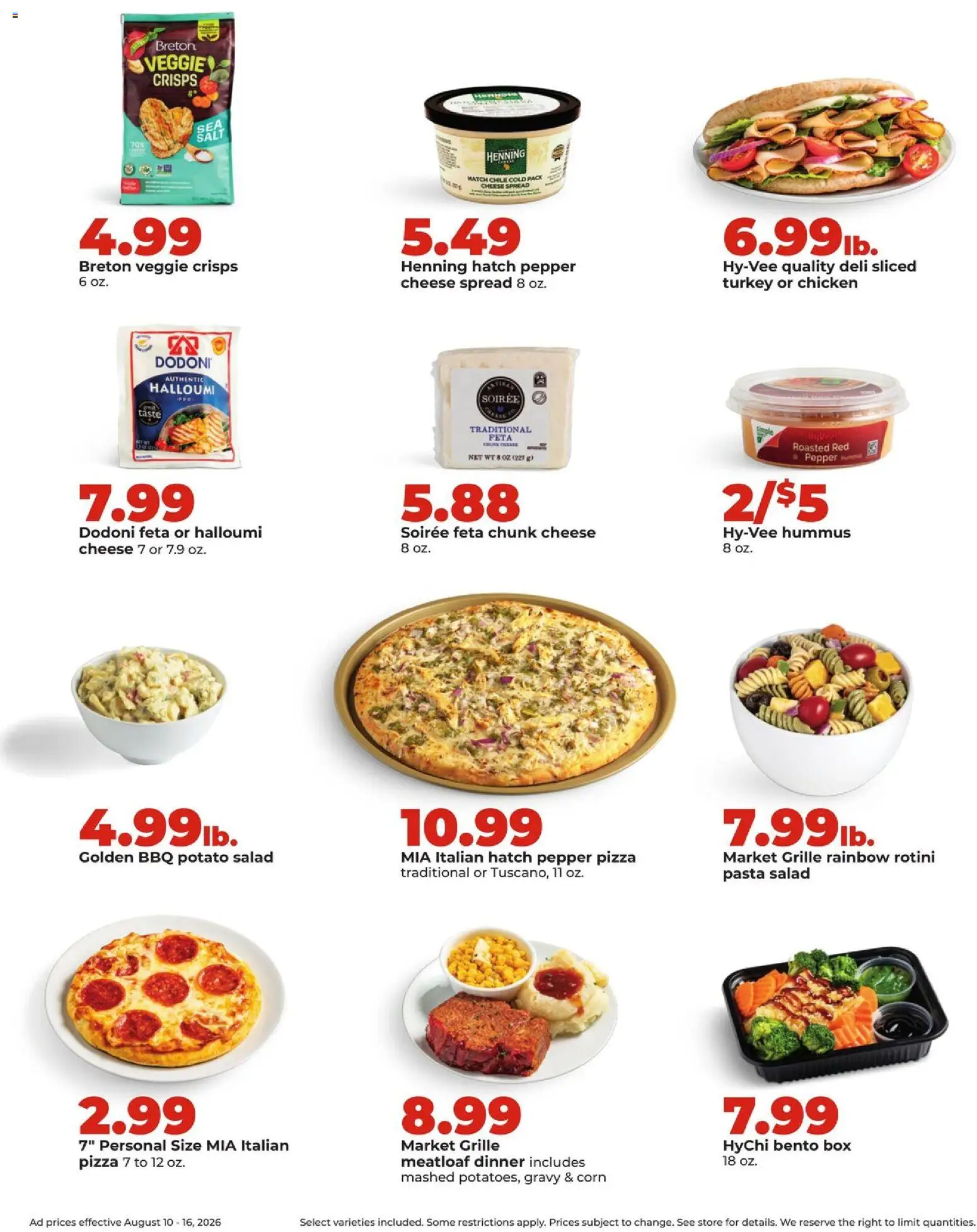 HyVee Weekly Ad - valid from 08/10/2026 | Page: 15 | Products: Corn, Chicken, Pasta, Salt