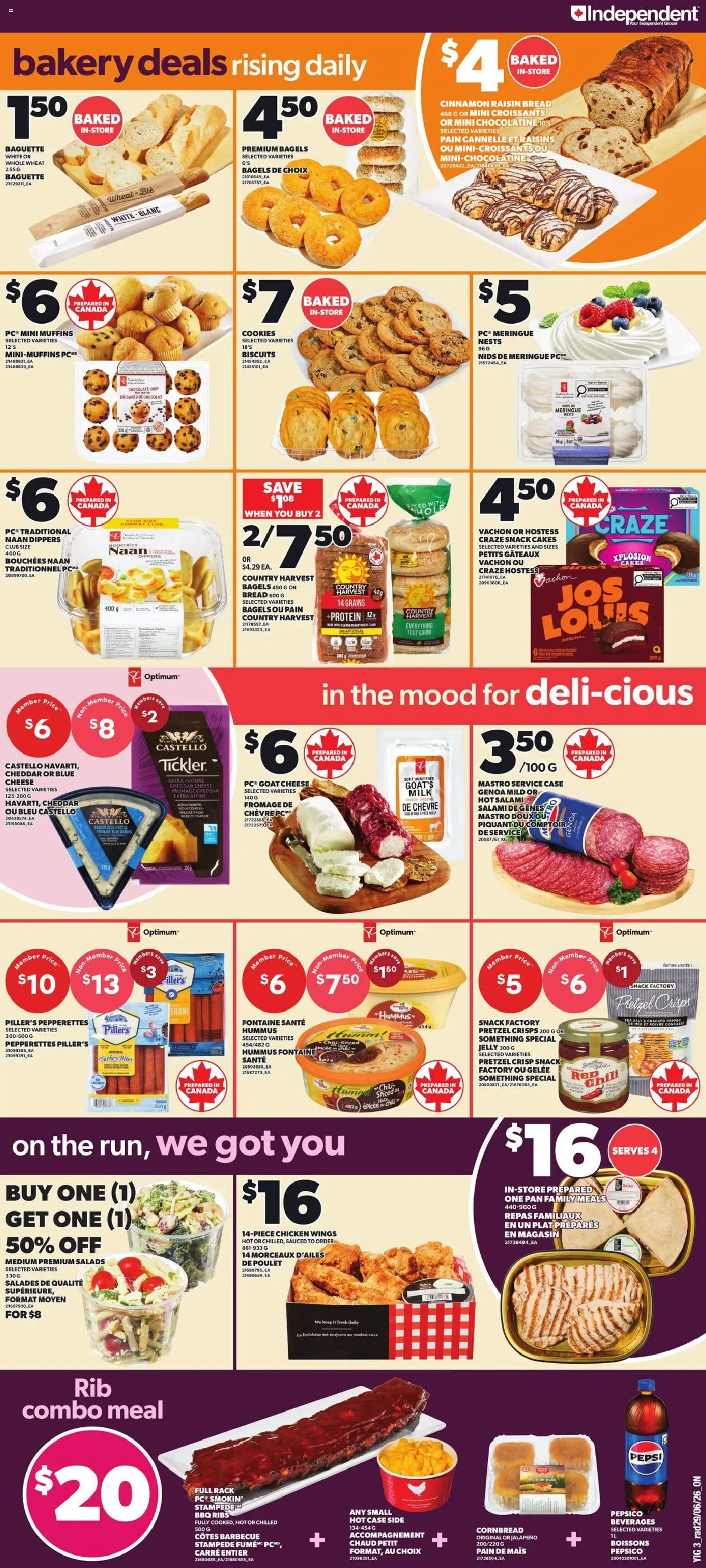 Independent Grocer flyer valid from Jul 2, 2026 | Page: 5 | Products: Case, Bakery, Cheese, Salami