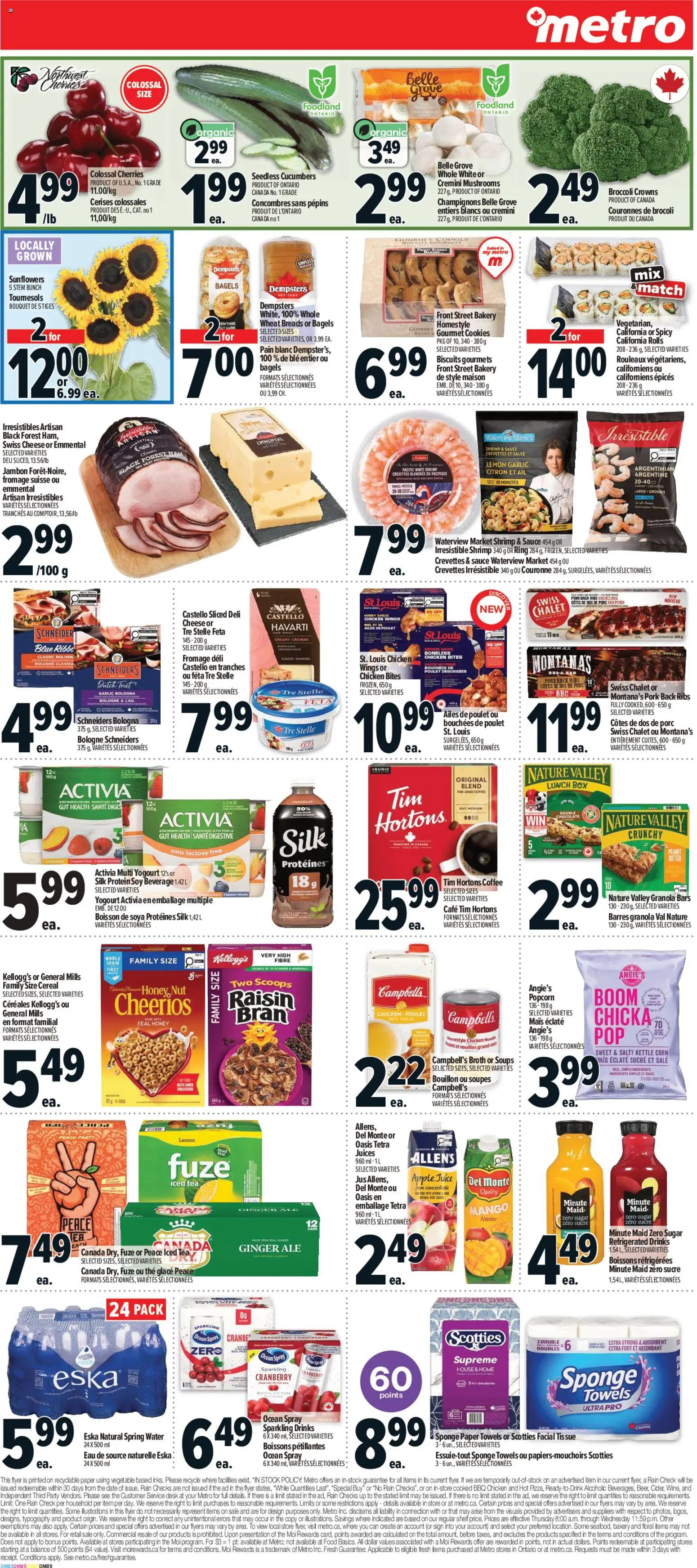 Metro flyer valid from Jul 2, 2026 | Page: 11 | Products: Cucumbers, Kettle, Sponge, Chicken