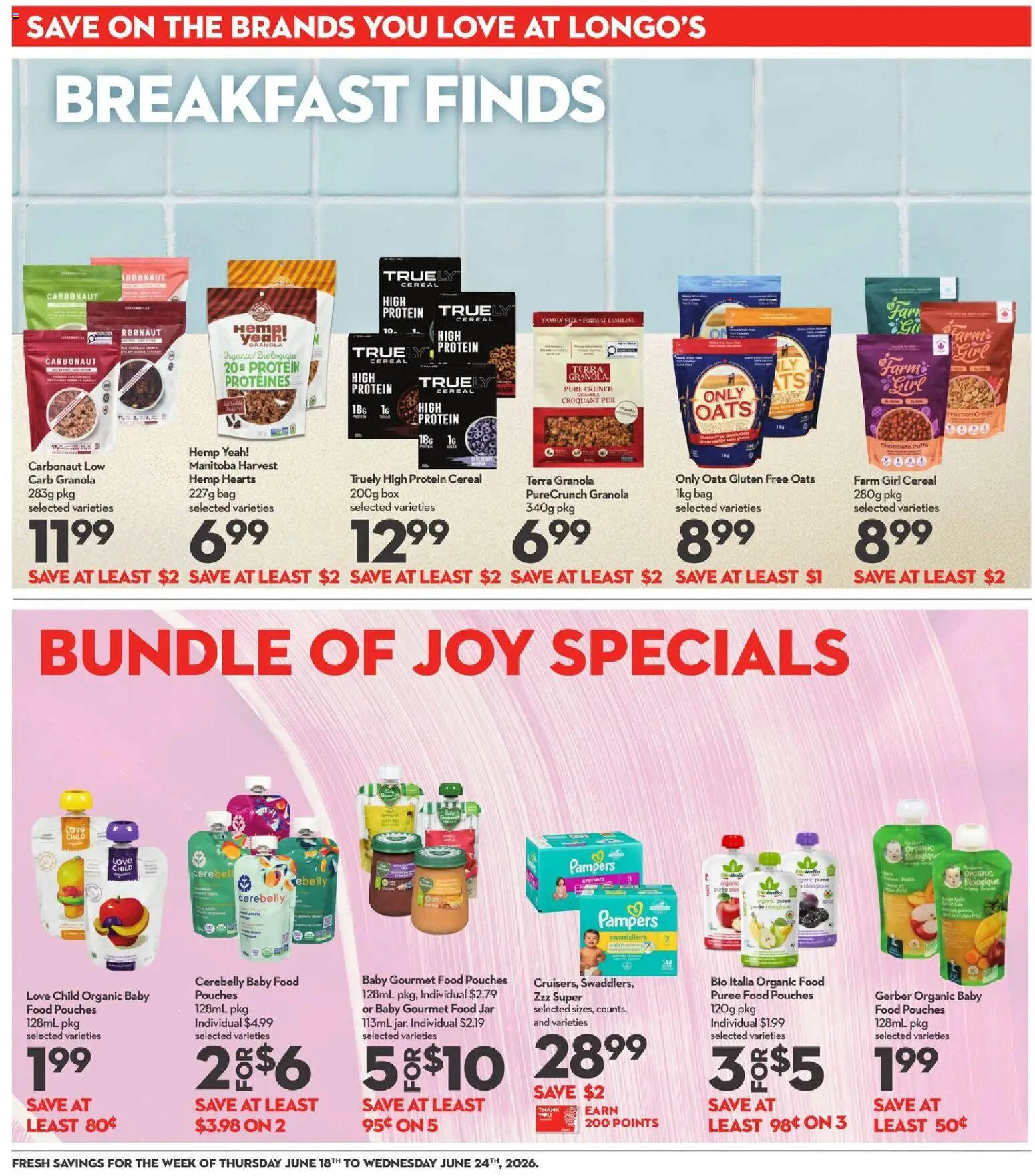 Longo's flyer valid from 18.06.2026 | Page: 18 | Products: Purse, Bag, Box, Chocolate