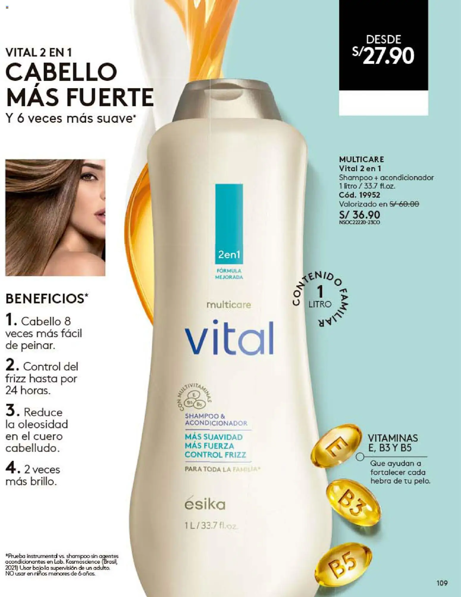 Catálogo Ésika válido desde 30.05.2026 | Página: 109 | Productos: Shampoo, Acondicionador