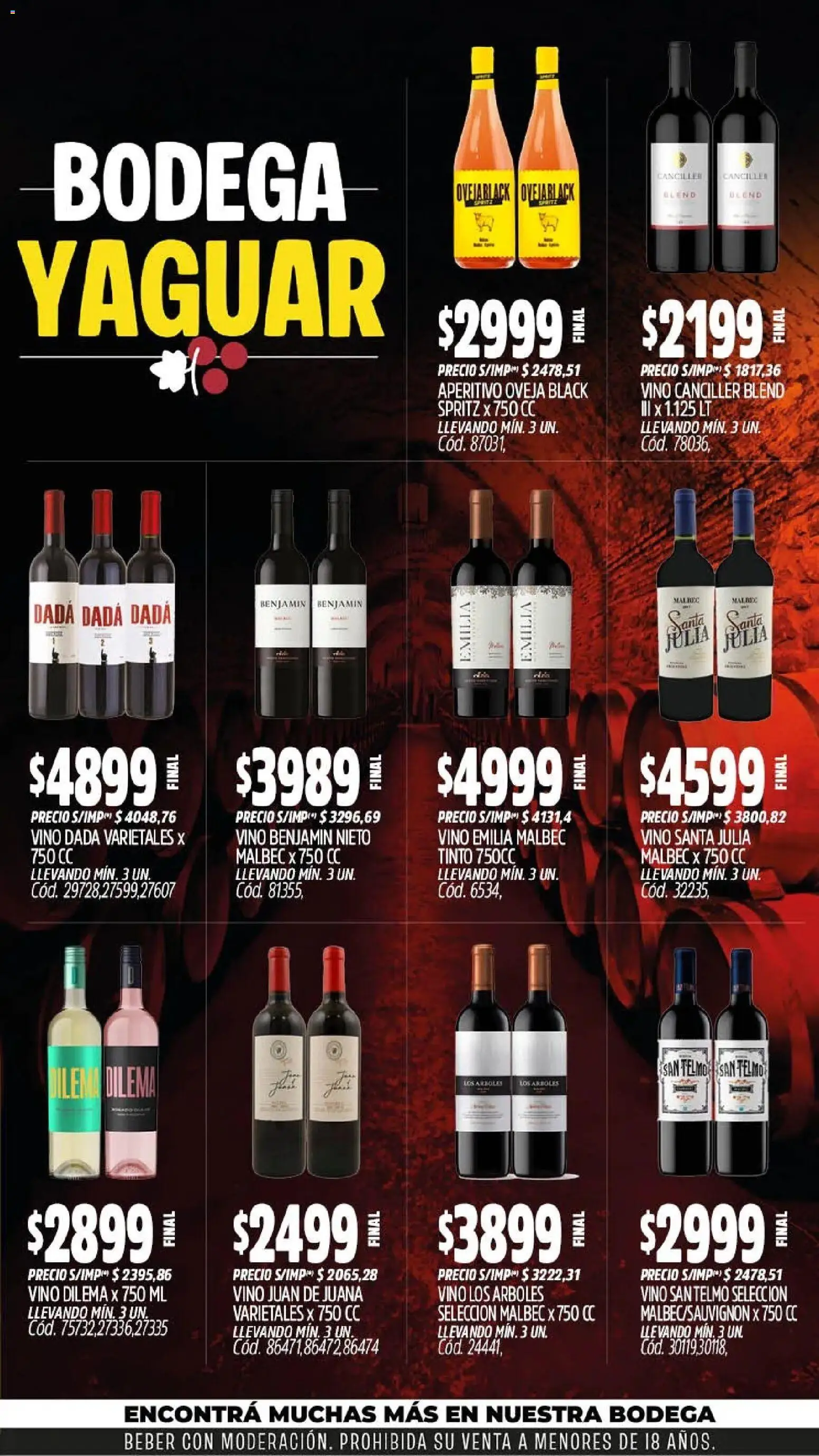 Yaguar - Oferta Semanal Trelew │ válido desde el 21/09/2026 | Página: 6 | Productos: Vino