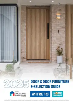 Preview of Mitre 10 Door & Door Furniture E-selection Guide 2025 - valid from 05/02/2026