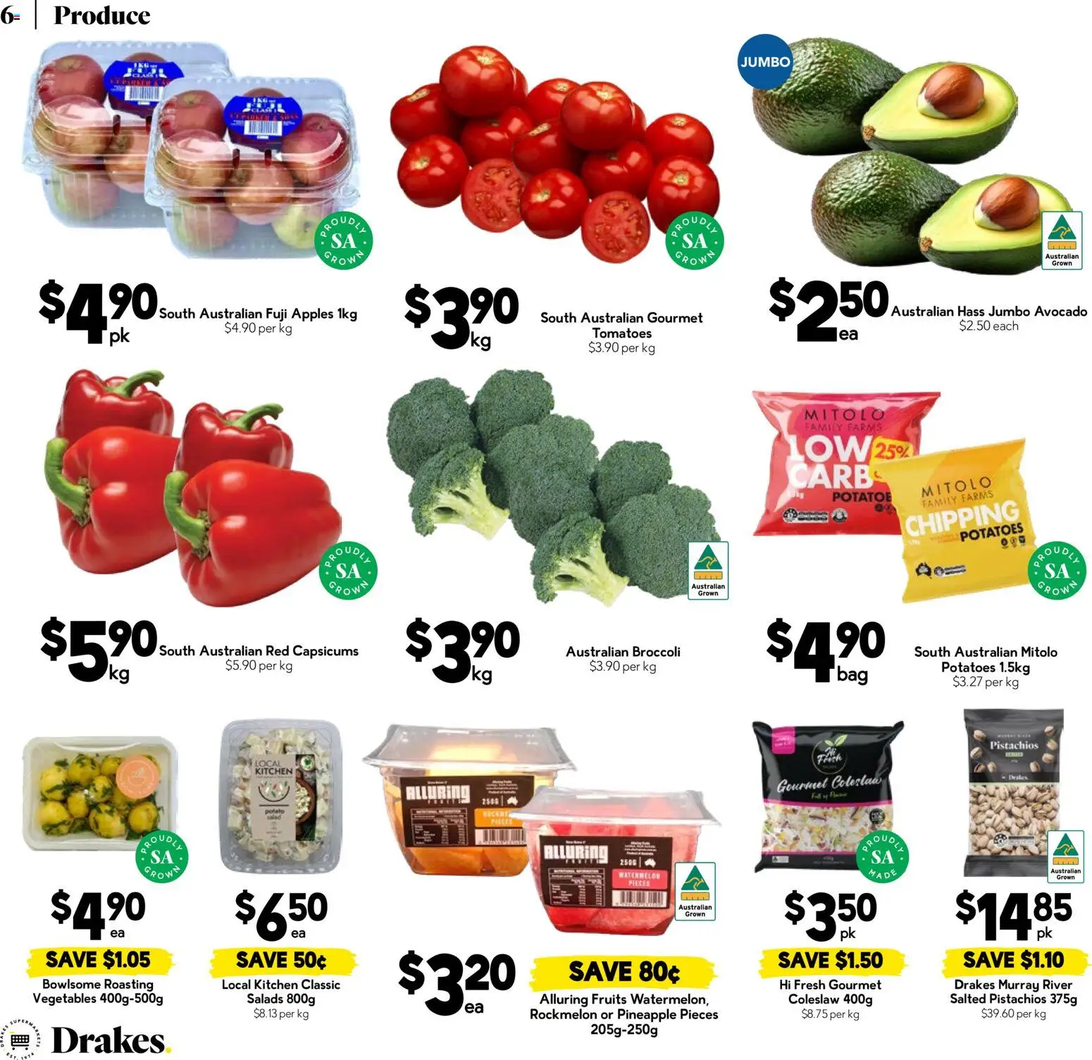 Drakes catalogue - valid from 13.05.2026 | Page: 6 | Products: Apples, Pineapple, Fruits, Watermelon