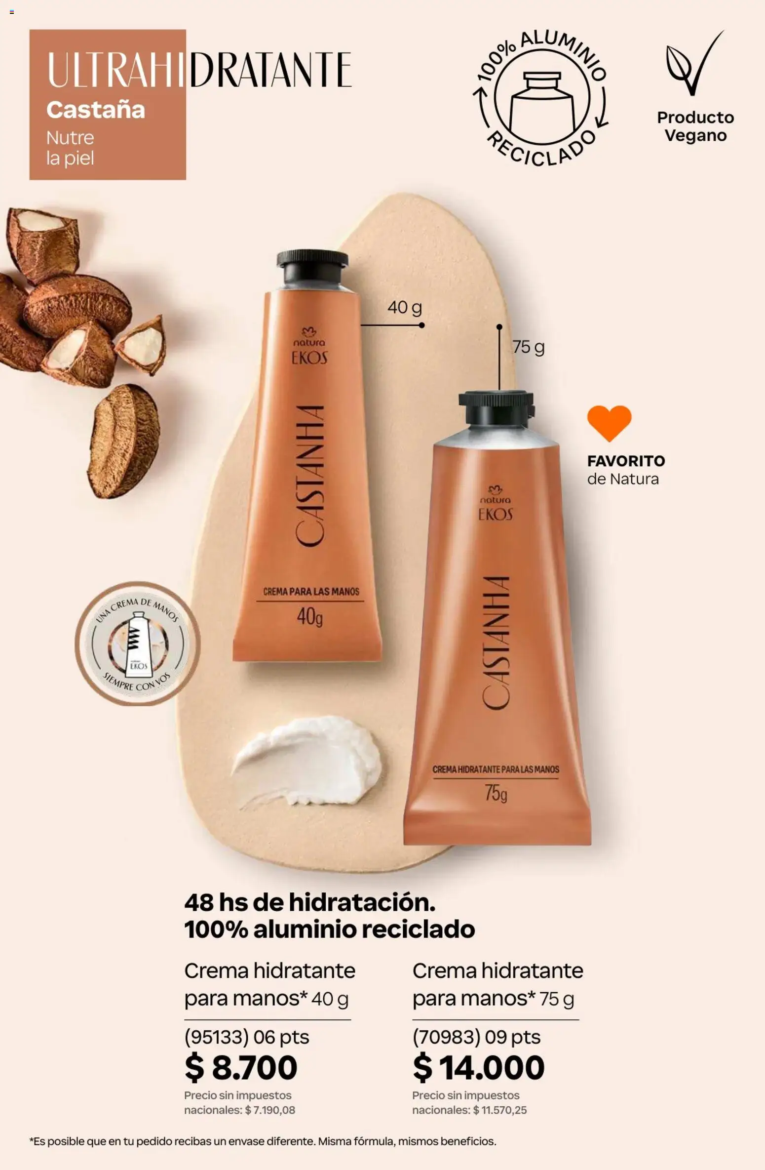 Catálogo Natura Ciclo 10 │ válido desde el 30/06/2026 | Página: 215 | Productos: Crema de manos, Crema