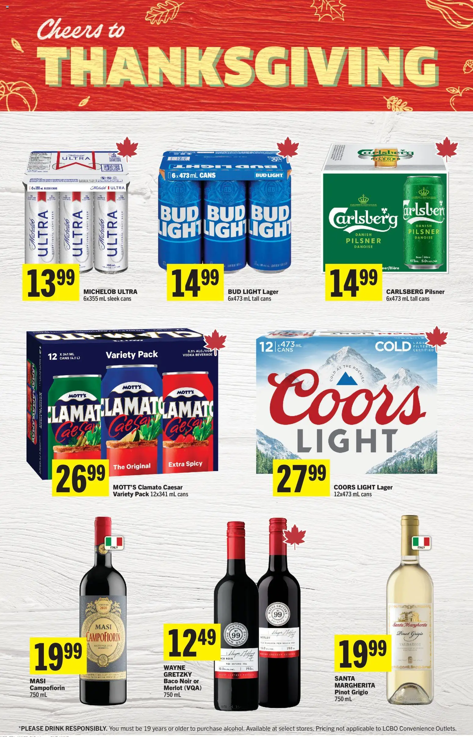 Foodland flyer valid from Oct 1, 2026 | Page: 8 | Products: Vodka, Beer