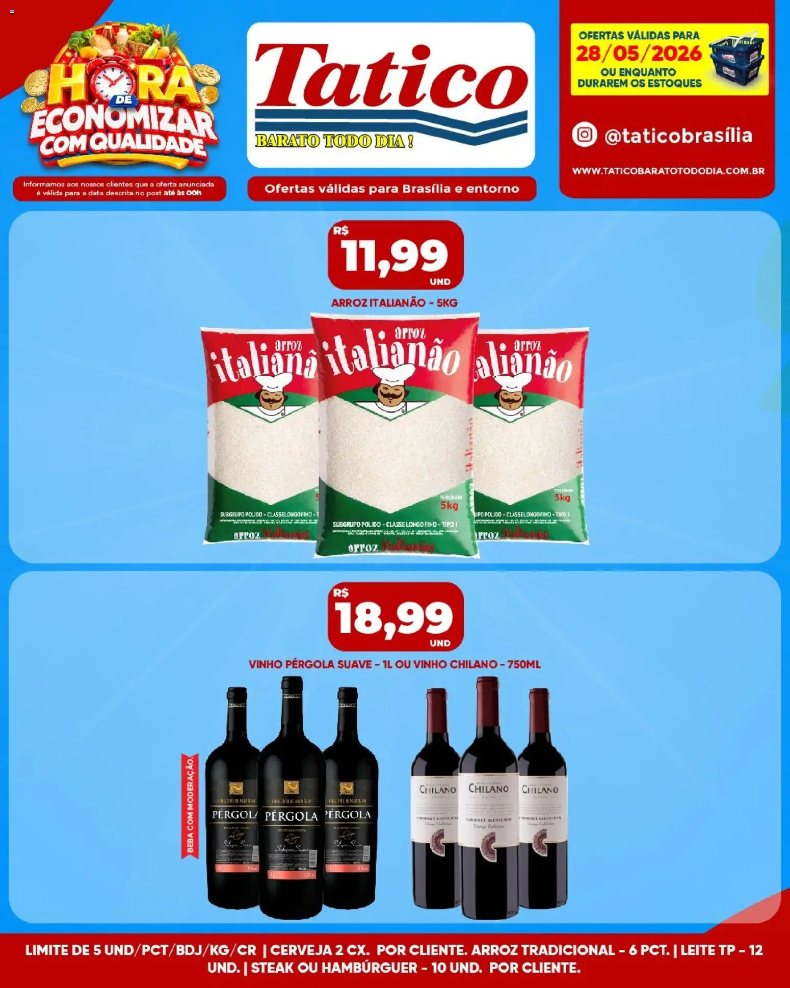 Tatico Folheto - válido de 29.05.2026 | Página: 32 | Produtos: Leite, Vinho, Cerveja, Arroz