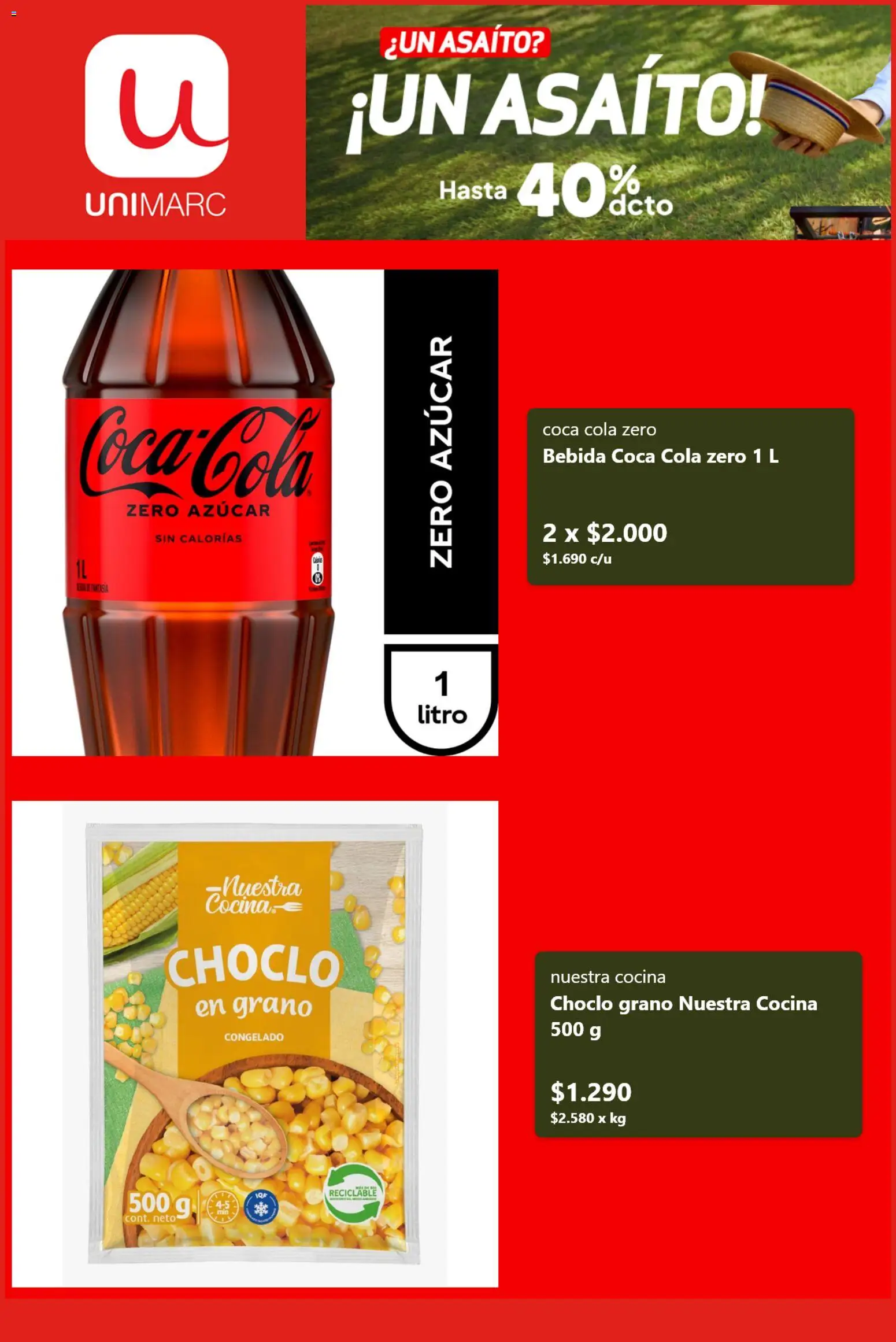 Unimarc Ofertas │ válido desde el 30.08.2026 | Página: 3 | Productos: Cocina, Choclo, Azucar