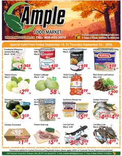 Preview of Ample Food Market weekly flyer Brampton from shop Ample Food Market valid from Sep 18, 2026