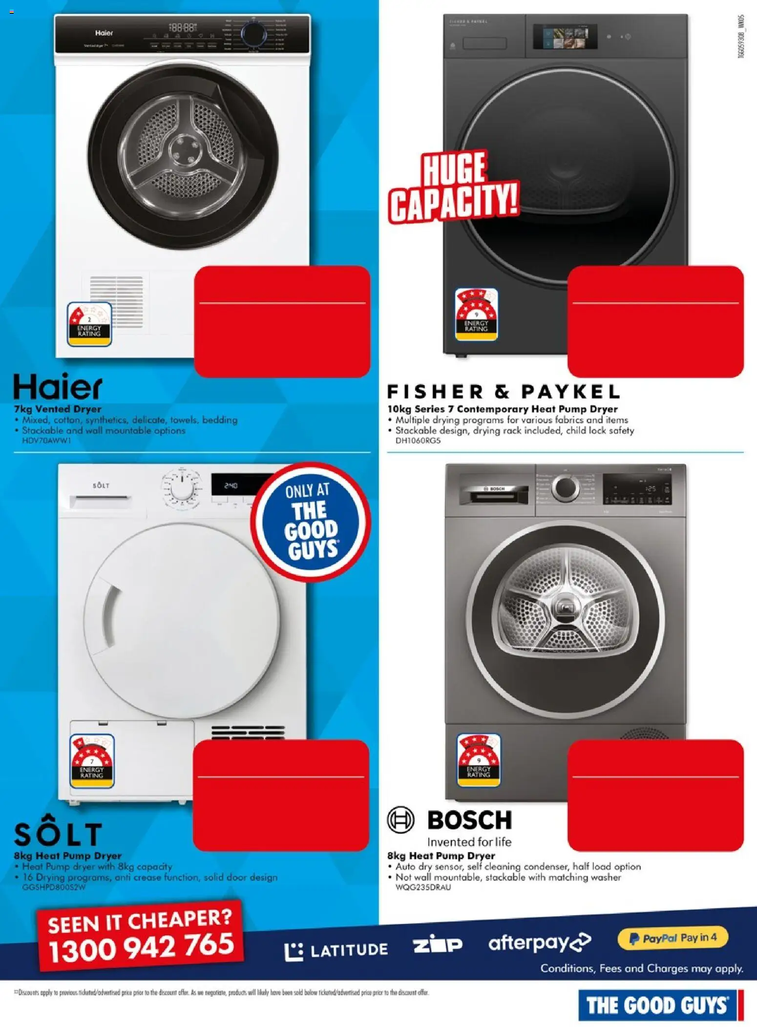 The Good Guys catalogue - valid from 29/07/2026 | Page: 4 | Products: Door, Dryer, Washer