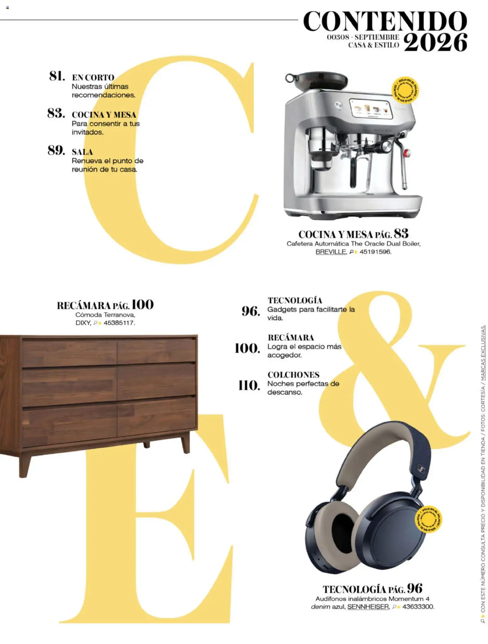Nuevas ofertas de Palacio De Hierro válidas en toda la República Mexicana desde el 01/09/2026. ¡Encuentra las mejores ofertas en Palacio De Hierro catálogo La Gaceta! | Página: 84 | Productos: Audífonos, Cocina, Cafetera automática, Mesa