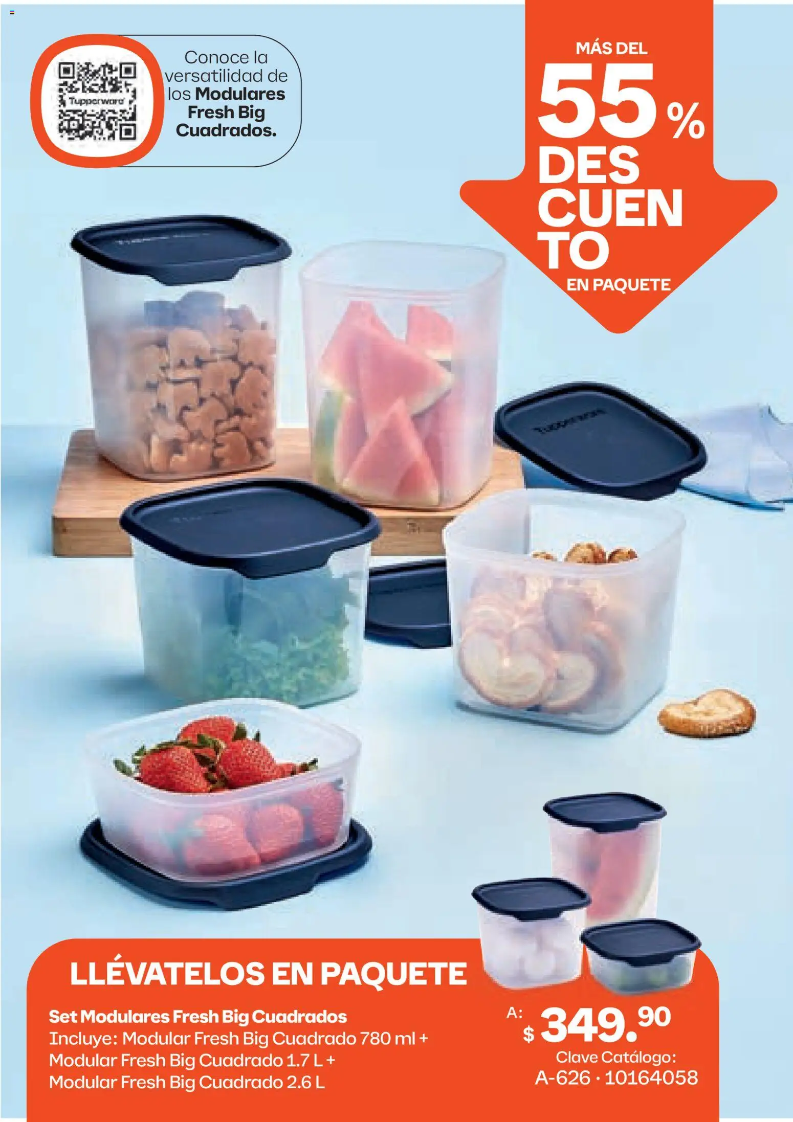 Nuevas ofertas de Tupperware válidas en toda la República Mexicana desde el 23.03.2026. ¡Encuentra las mejores ofertas en Tupperware catálogo! | Página: 63 | Productos: Modular