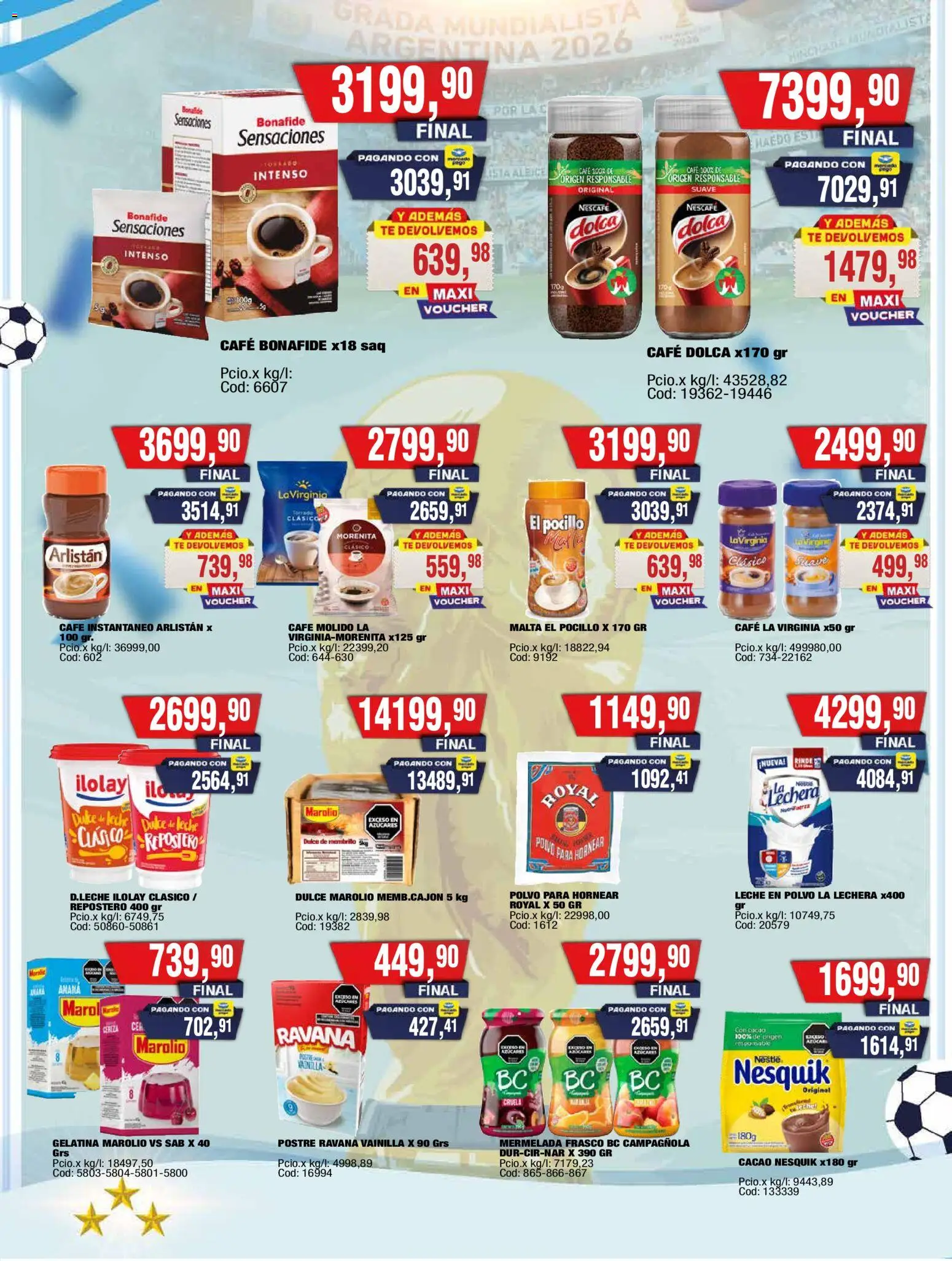 Maxiconsumo ofertas │ válido desde el 15.06.2026 | Página: 9 | Productos: Dulce de leche, Leche, Café, Té