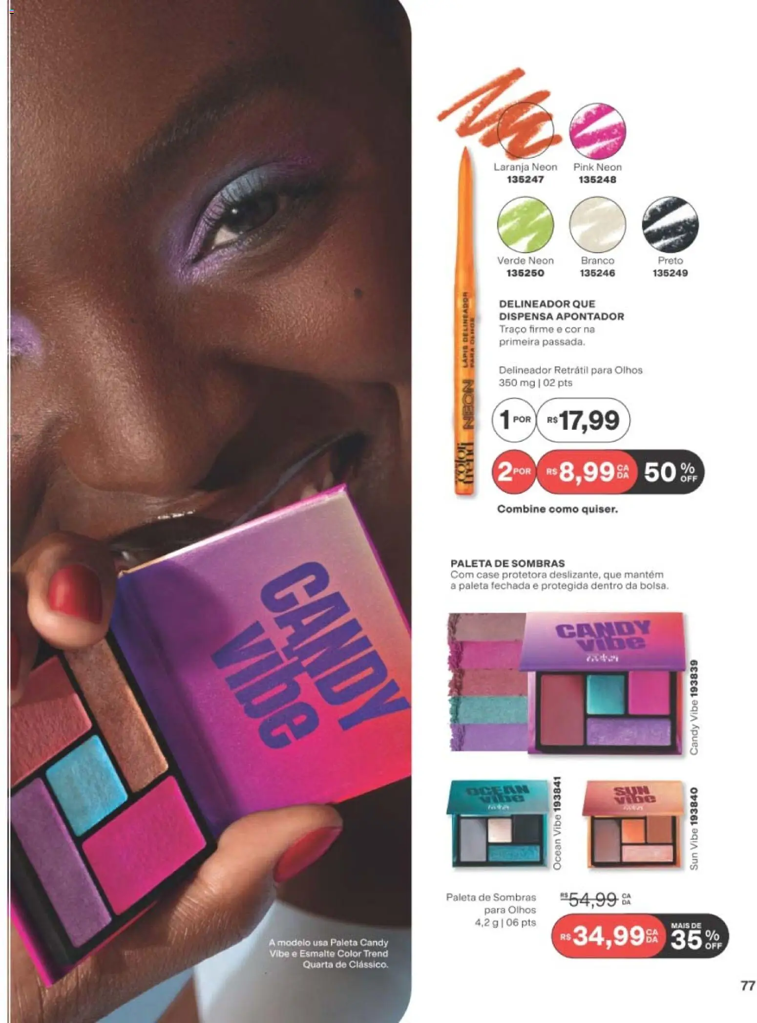 Avon Folheto - válido de 01/09/2026 | Página: 77 | Produtos: Delineador, Lápis
