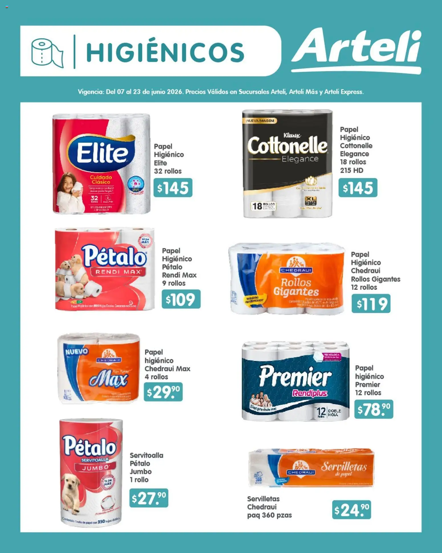Nuevas ofertas de Arteli válidas en toda la República Mexicana desde el 07.06.2026. ¡Encuentra las mejores ofertas en Arteli folleto Quincenal! | Página: 15