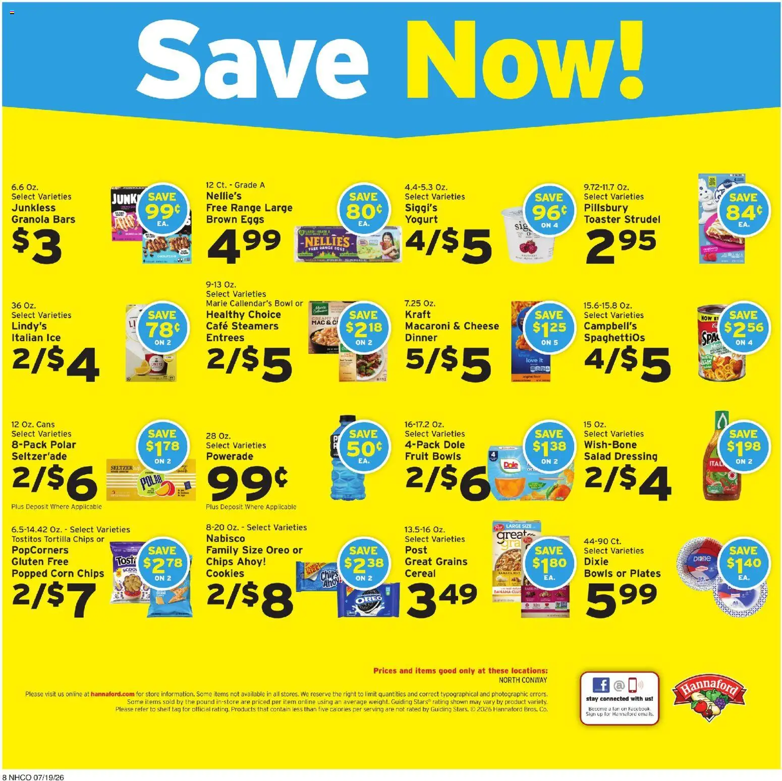 Hannaford Weekly Ad - valid from 07/19/2026 | Page: 11 | Products: Toaster, Shelf, Chips, Fan