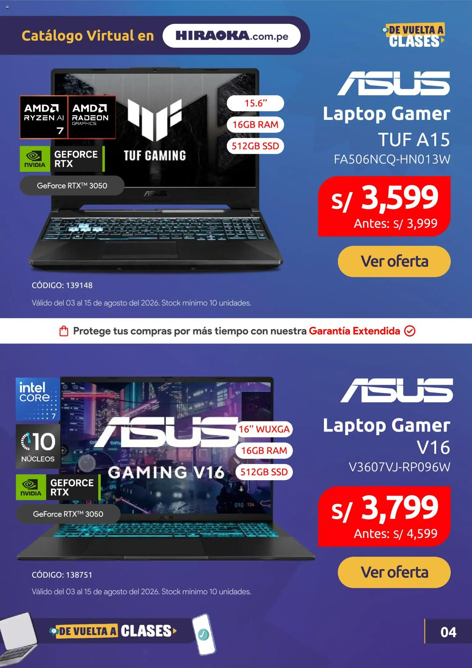 Catálogo Hiraoka válido desde 03/08/2026 | Página: 5 | Productos: Laptop