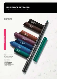 Vista previa de DELINEADOR RETRÁCTIL, Lápiz delineador retráctil para ojos 7 tonos. 0,28 g. Classic acabado ultra satinado. Textura cremosa. Larga duración. Mecanismo retráctil. Color intenso. A prueba de agua., nuevo folleto de la tienda, válido en México a partir del 10/07/2026 | Página: 23