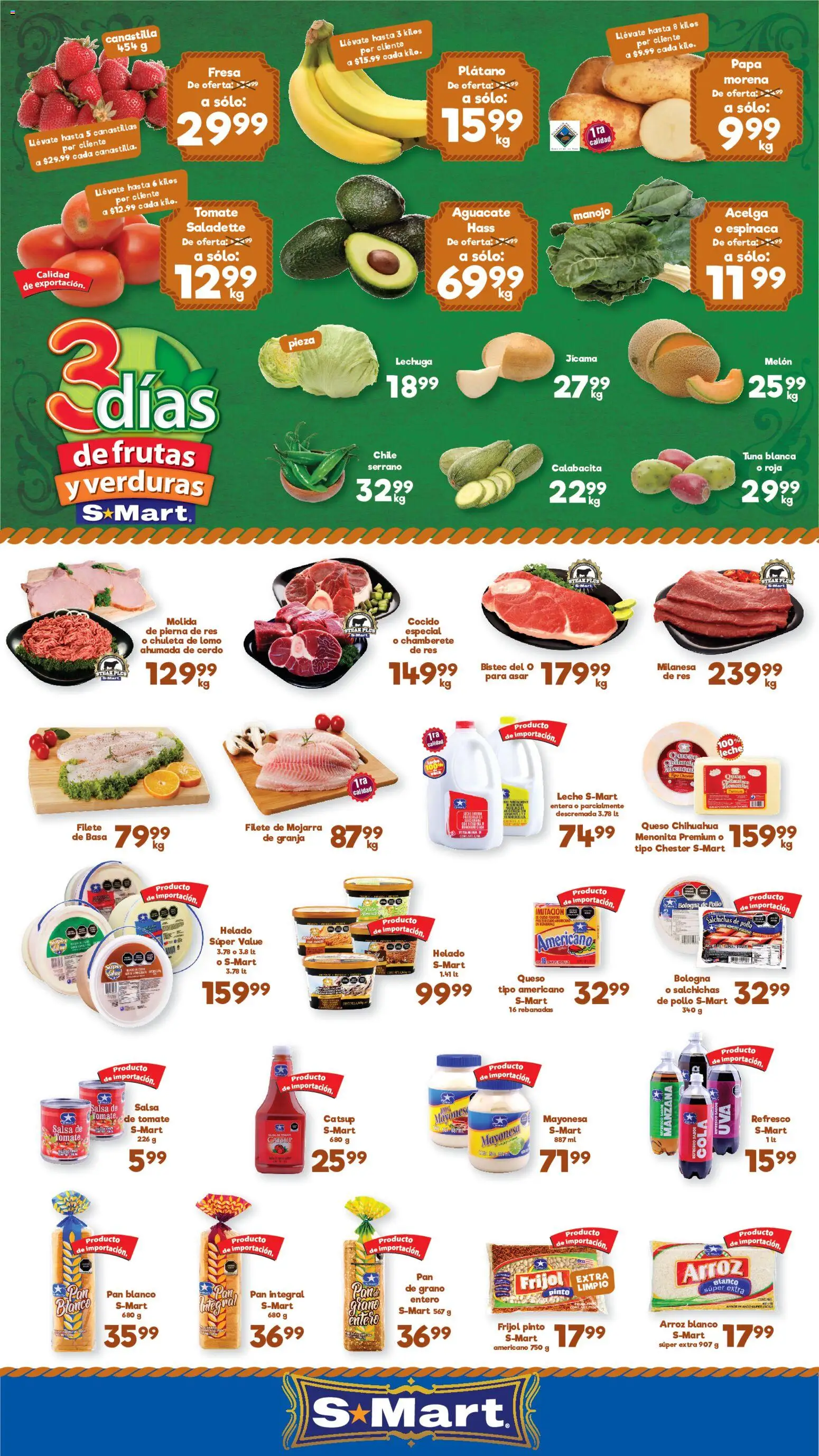 Nuevas ofertas de S-Mart válidas en toda la República Mexicana desde el 21/07/2026. ¡Encuentra las mejores ofertas en S-Mart folleto Reynosa! | Página: 1