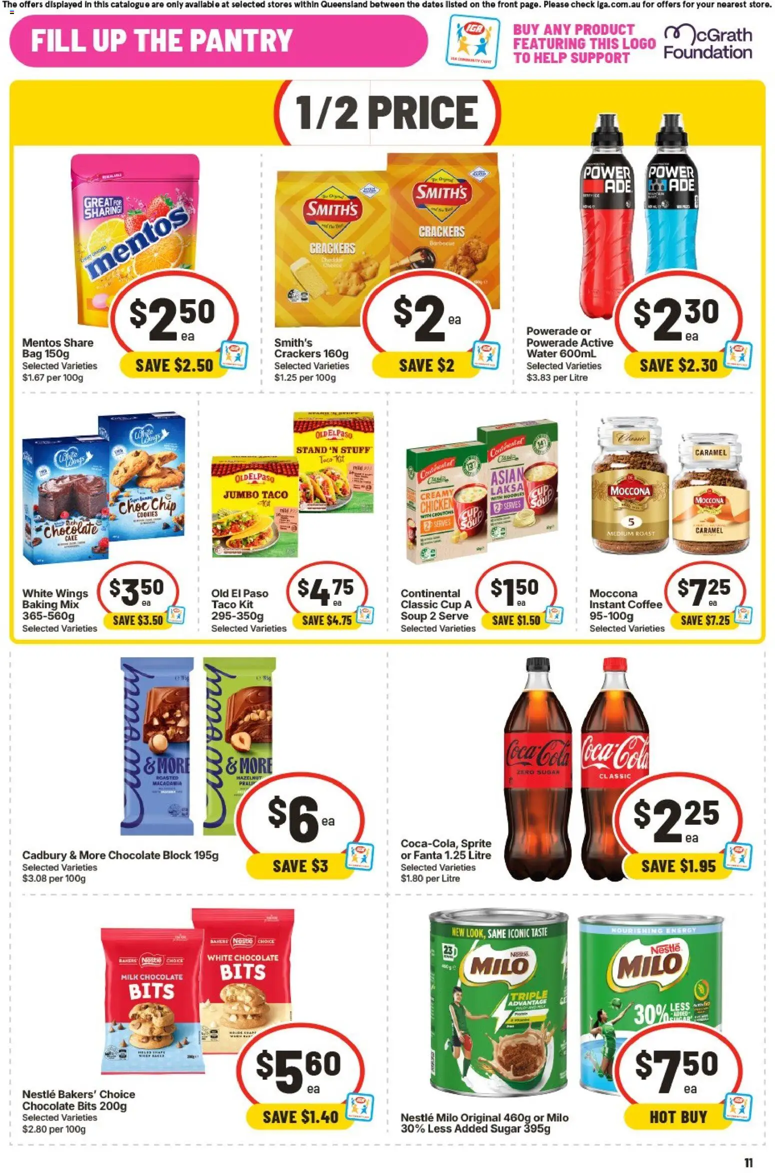 IGA catalogue - valid from 09/09/2026 | Page: 12 | Products: Milk, Coffee, Noodles, Cake