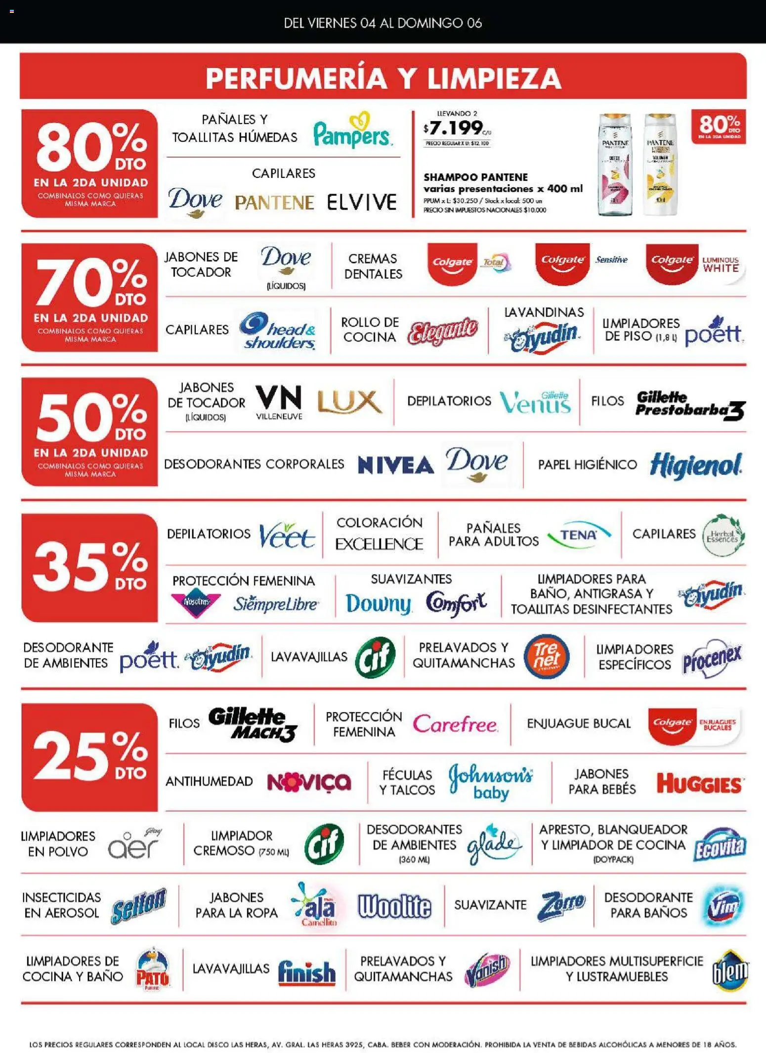 Disco - Ofertas | Bs. As. y Santa Fé │ válido desde el 04/09/2026 | Página: 6 | Productos: Cocina, Baño, Enjuague bucal, Pañales