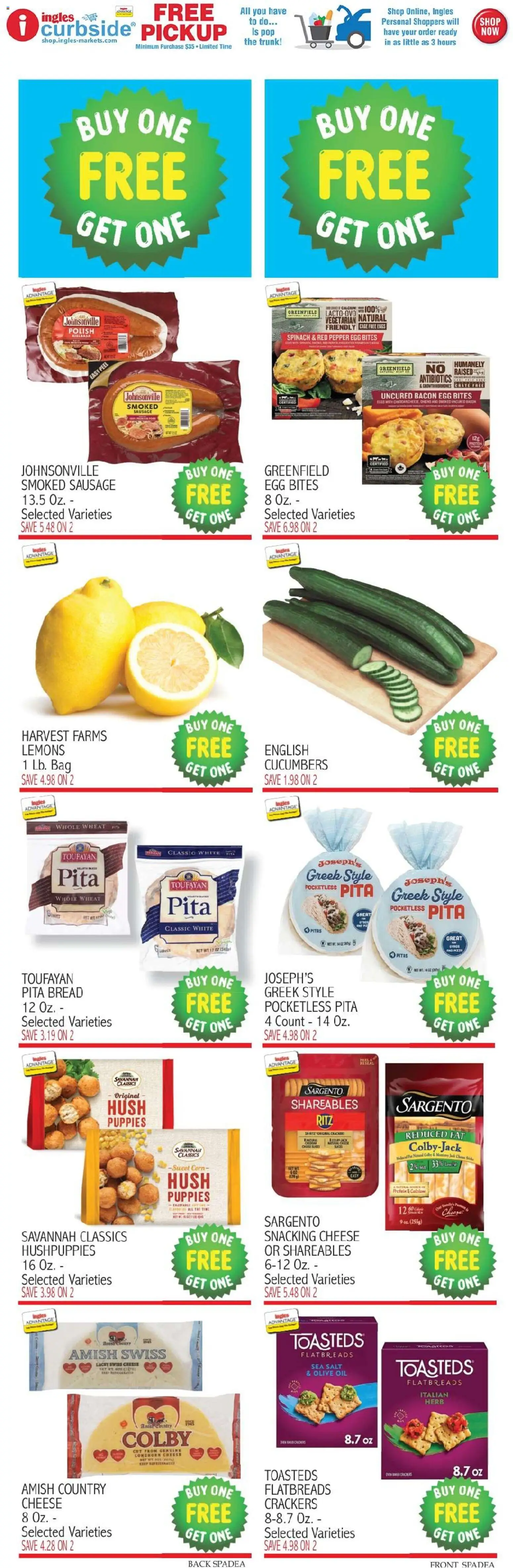 Ingles Weekly Ad - valid from 09/23/2026 | Page: 9 | Products: Corn, Spinach, Cucumbers, Pepper
