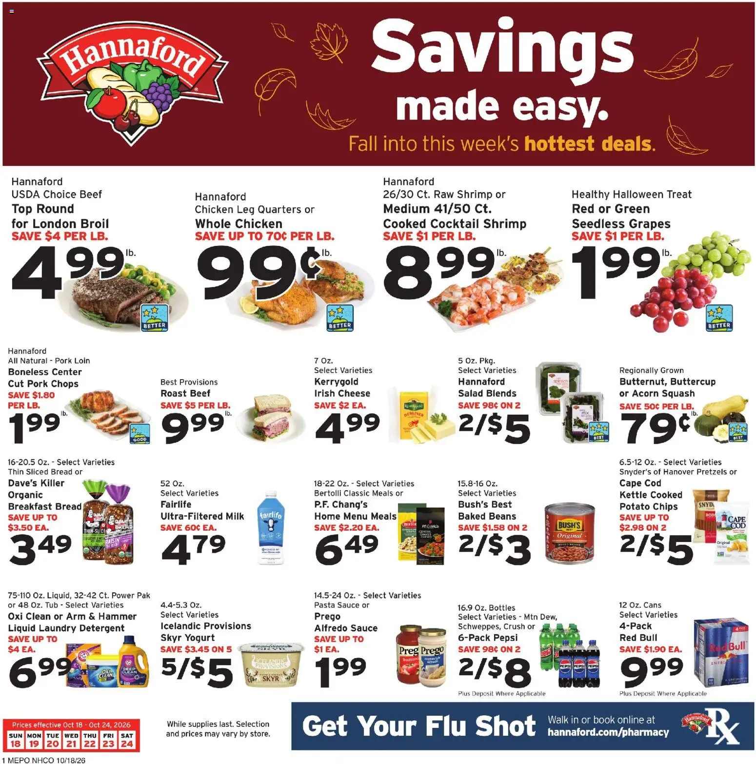 Hannaford Weekly Ad | 10/18 - 10/24 2026 | Sale