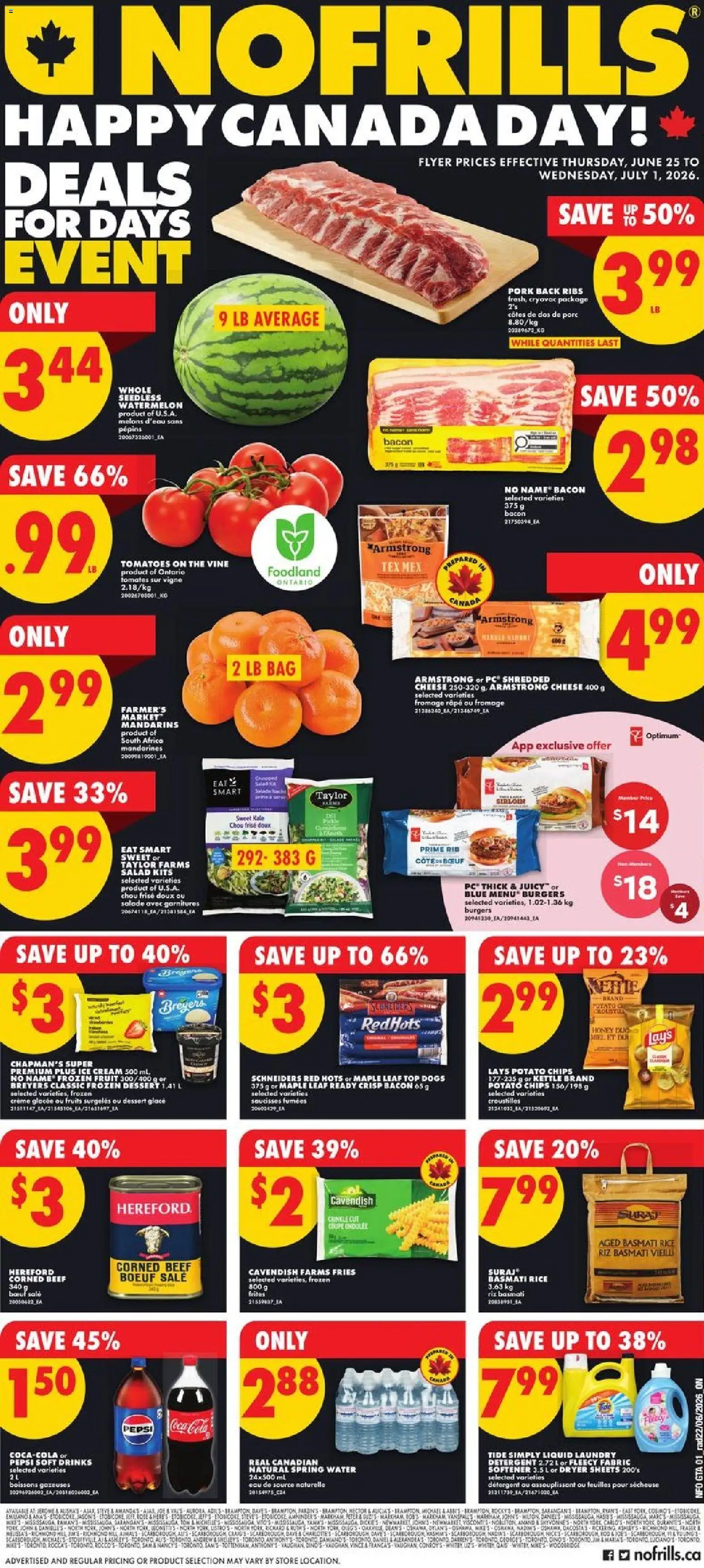 No Frills flyer valid from Jun 25, 2026 | Page: 1