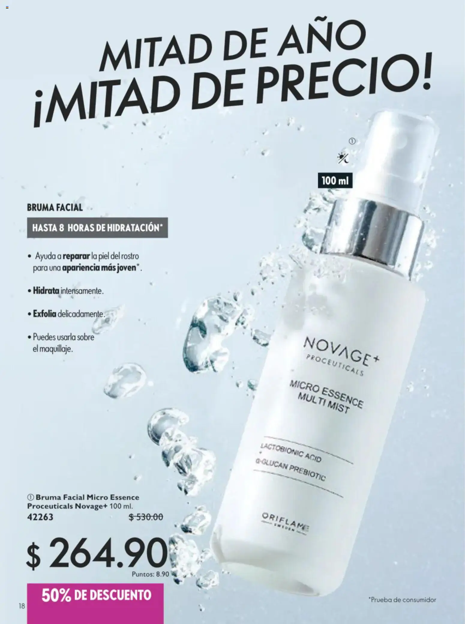 Nuevas ofertas de Oriflame válidas en toda la República Mexicana desde el 11/07/2026. ¡Encuentra las mejores ofertas en Oriflame campaña 10 2026! | Página: 18 | Productos: Bruma, Sobre