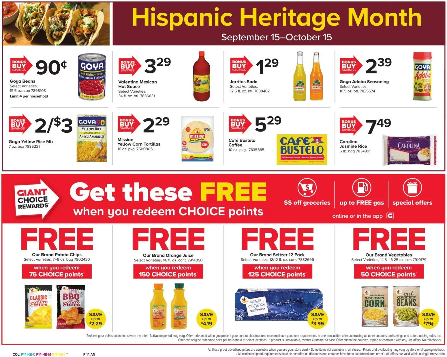 Giant Weekly Ad - valid from 09/18/2026 | Page: 17 | Products: Corn, Coffee, Sauce, Bag