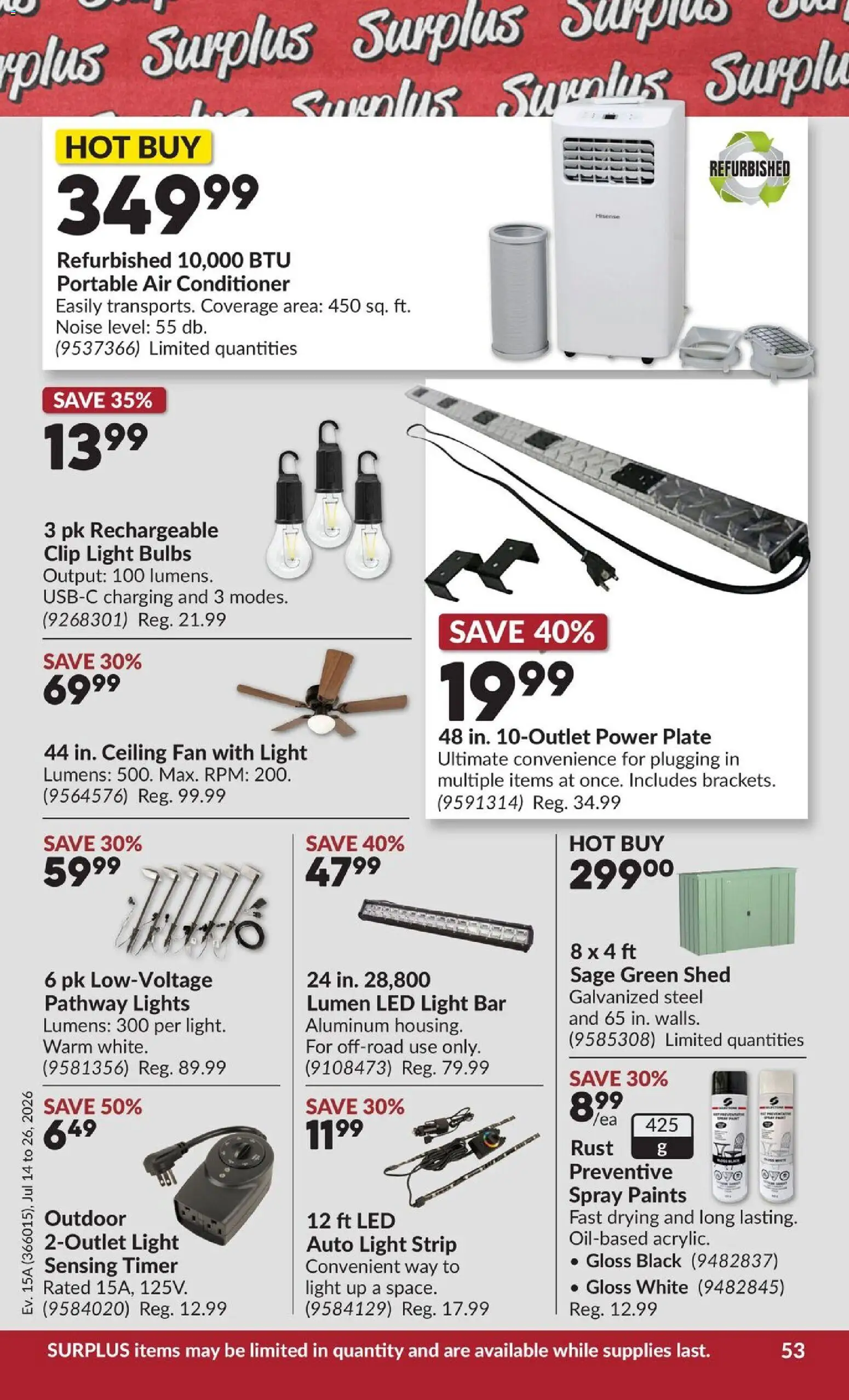 Princess Auto flyer valid from Jul 14, 2026 | Page: 66 | Products: Fan, Conditioner