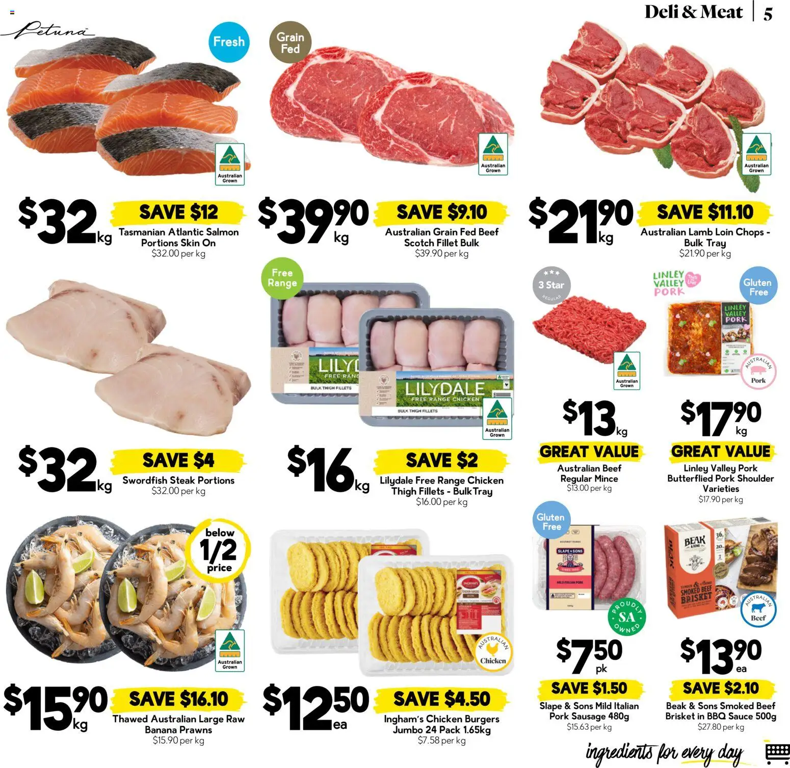Drakes catalogue - valid from 19/08/2026 | Page: 5 | Products: Ingredients, Chicken, Meat, Salmon