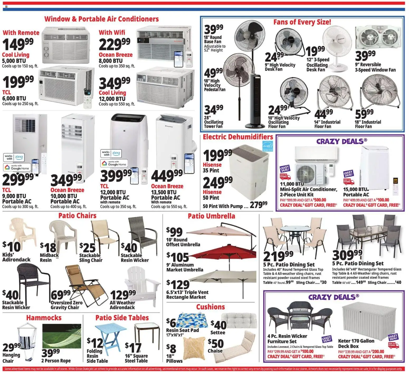 Ocean State Job Lot Weekly Ad - valid from 07/02/2026 | Page: 6 | Products: Table, Box, Powder, Umbrella
