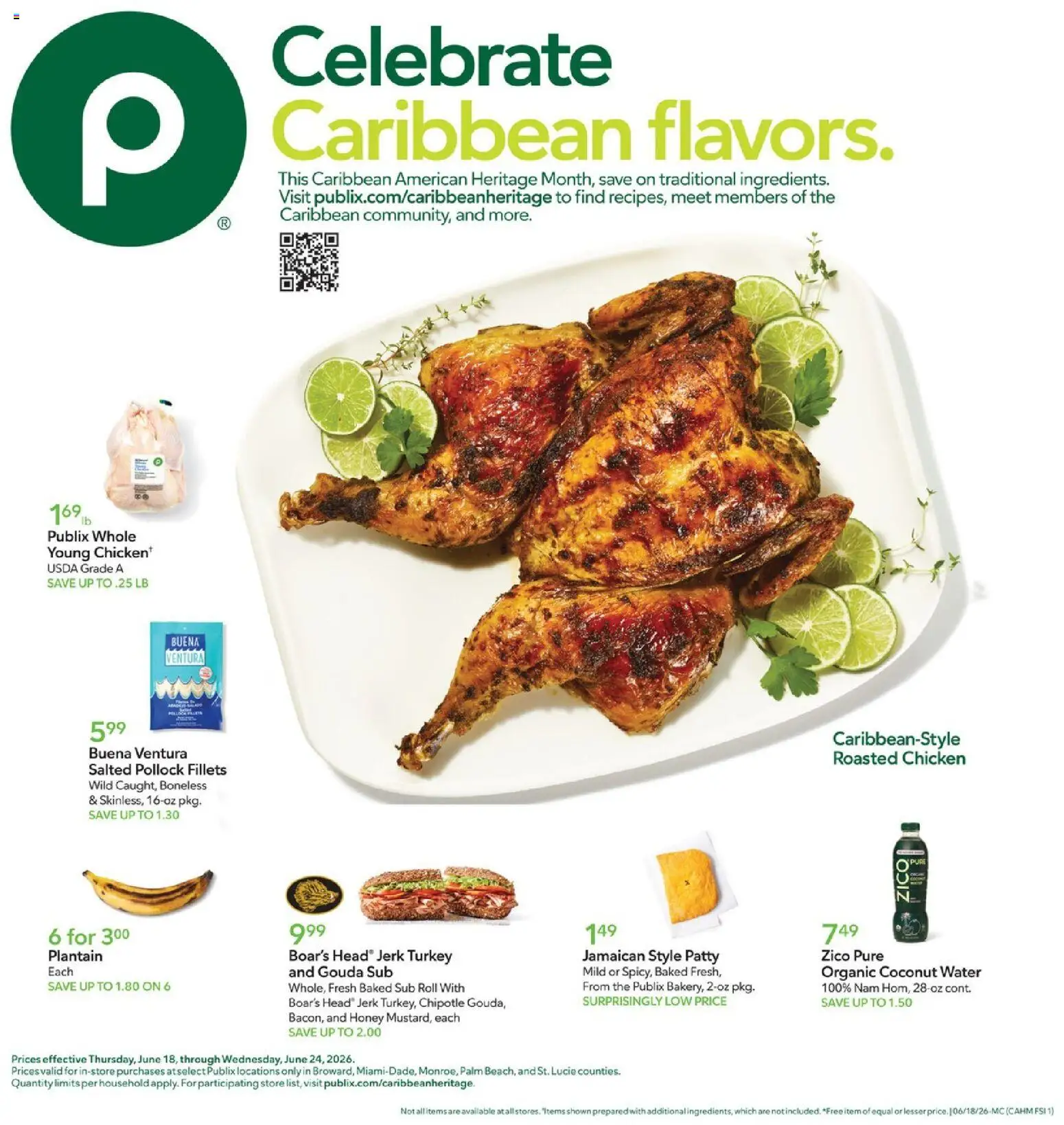 Publix Ad - valid from 18.06.2026 | Page: 1 | Products: Water