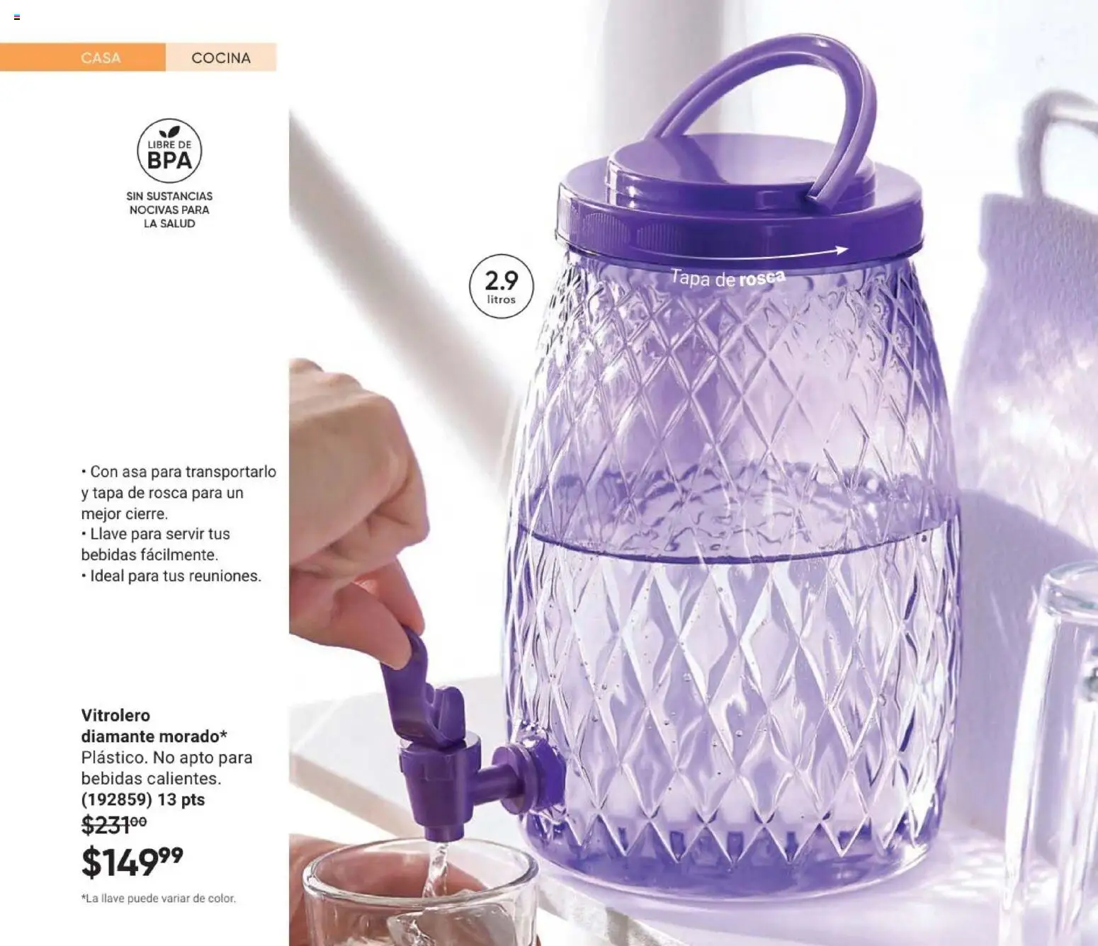 Nuevas ofertas de AVON válidas en toda la República Mexicana desde el 24.04.2026. ¡Encuentra las mejores ofertas en AVON Casa & Estilo 7 2026! | Página: 174 | Productos: Cocina, Llave