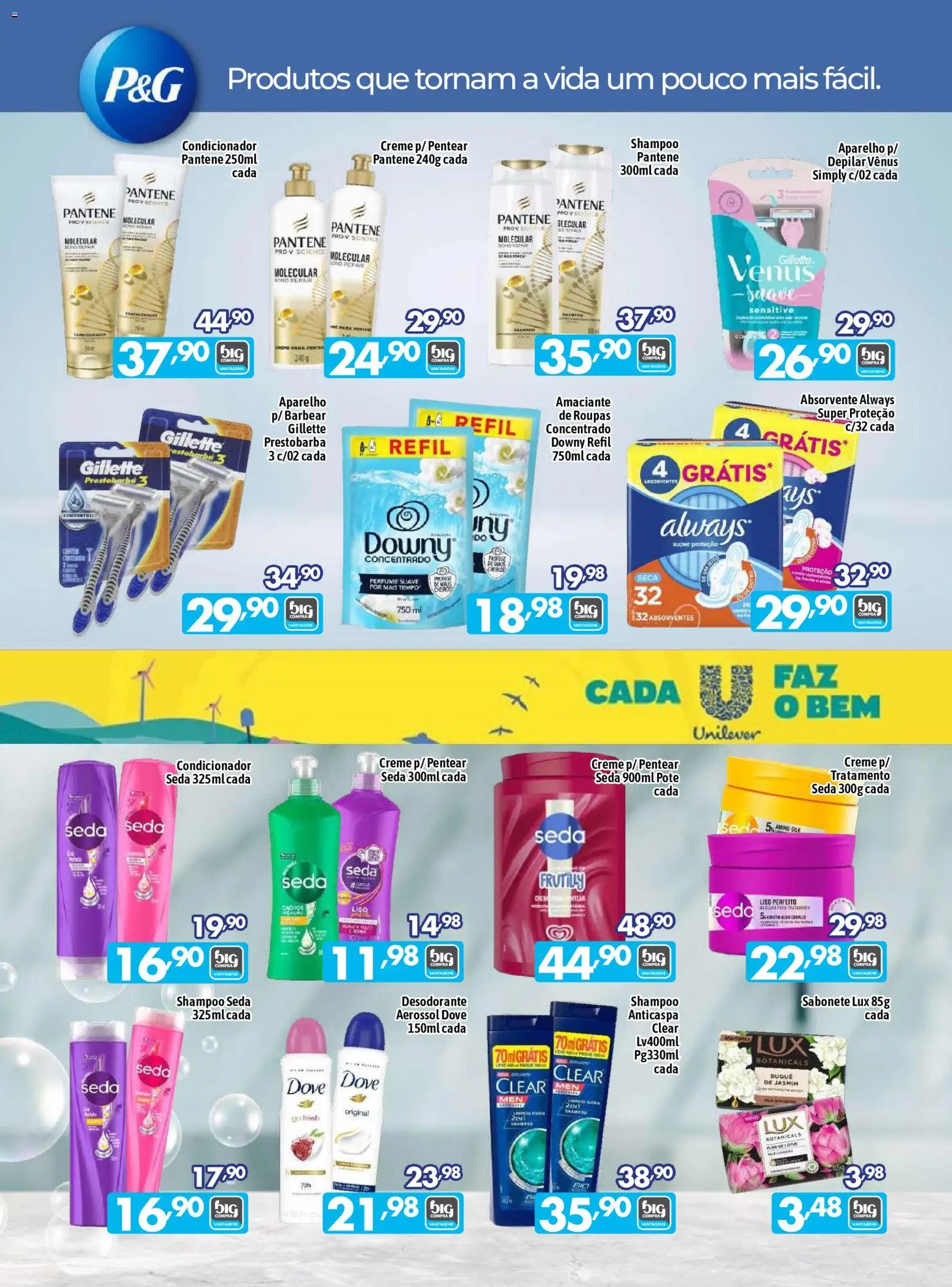 Big Compra Folheto - válido de 07.05.2026 | Página: 5 | Produtos: Shampoo pantene, Sabonete, Absorvente, Amaciante