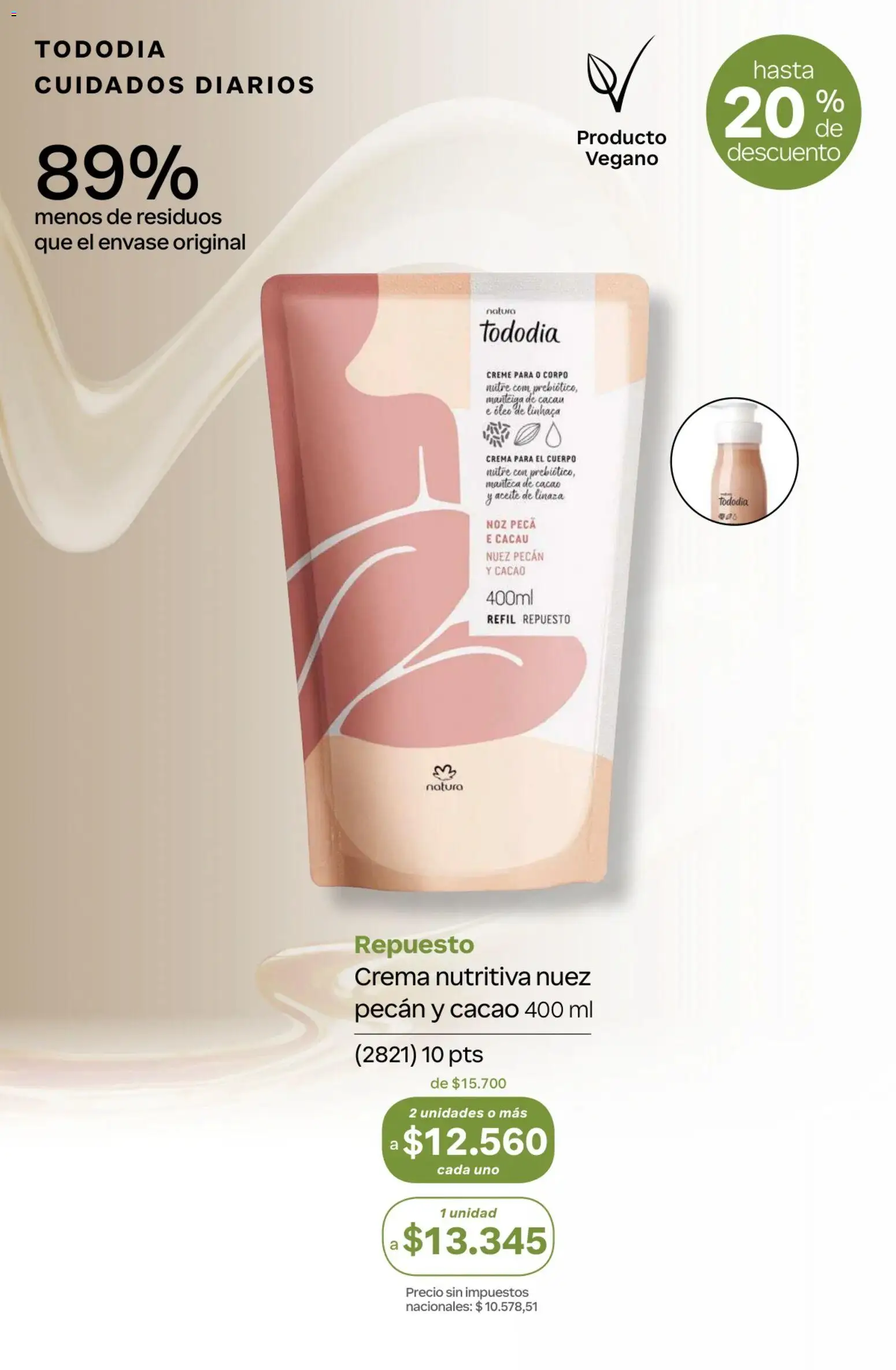 Catálogo Natura Ciclo 10 │ válido desde el 30/06/2026 | Página: 310 | Productos: Aceite, Nuez, Cacao, Crema