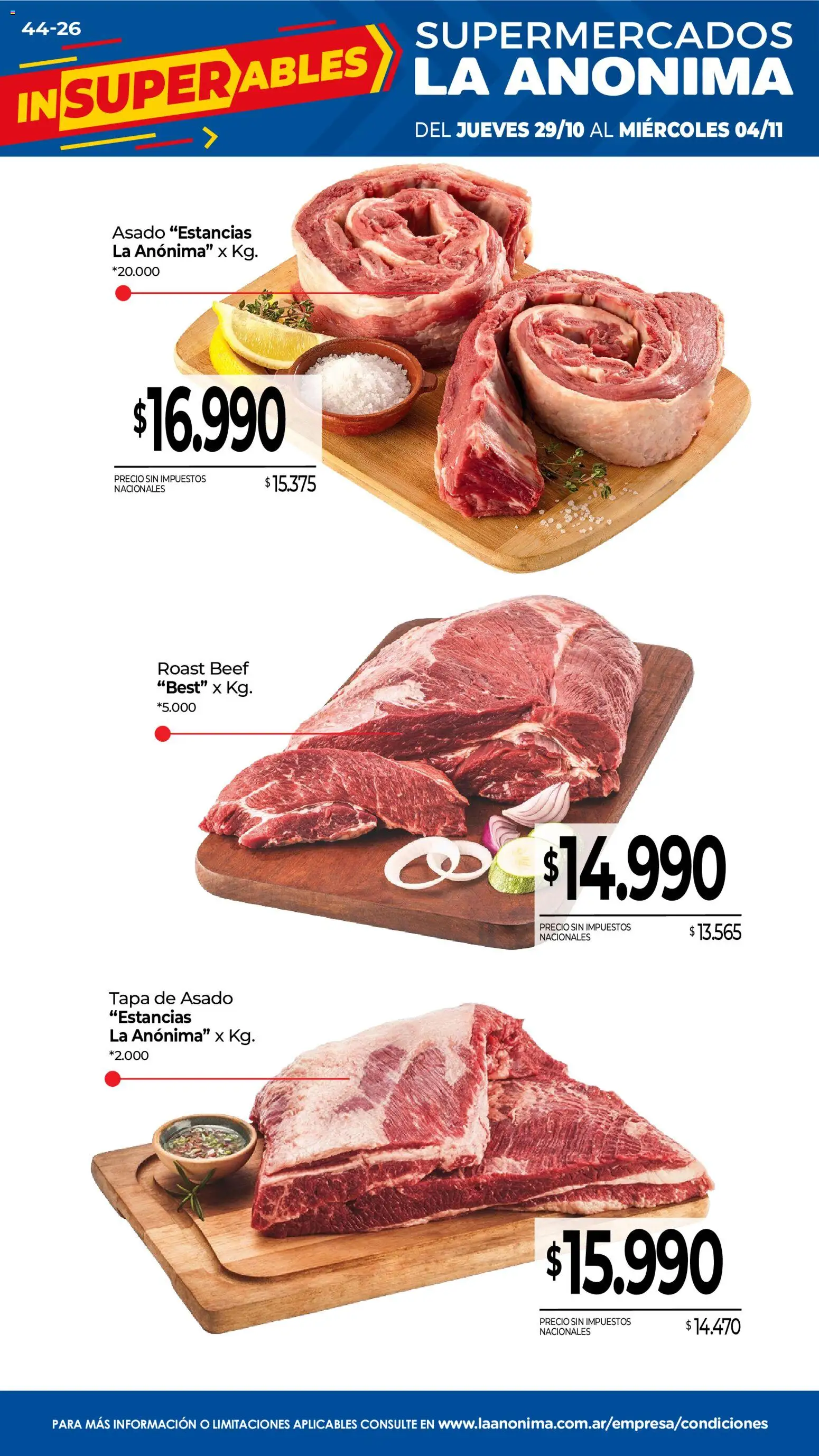 La Anonima - Frescos │ válido desde el 29/10/2026 | Página: 1