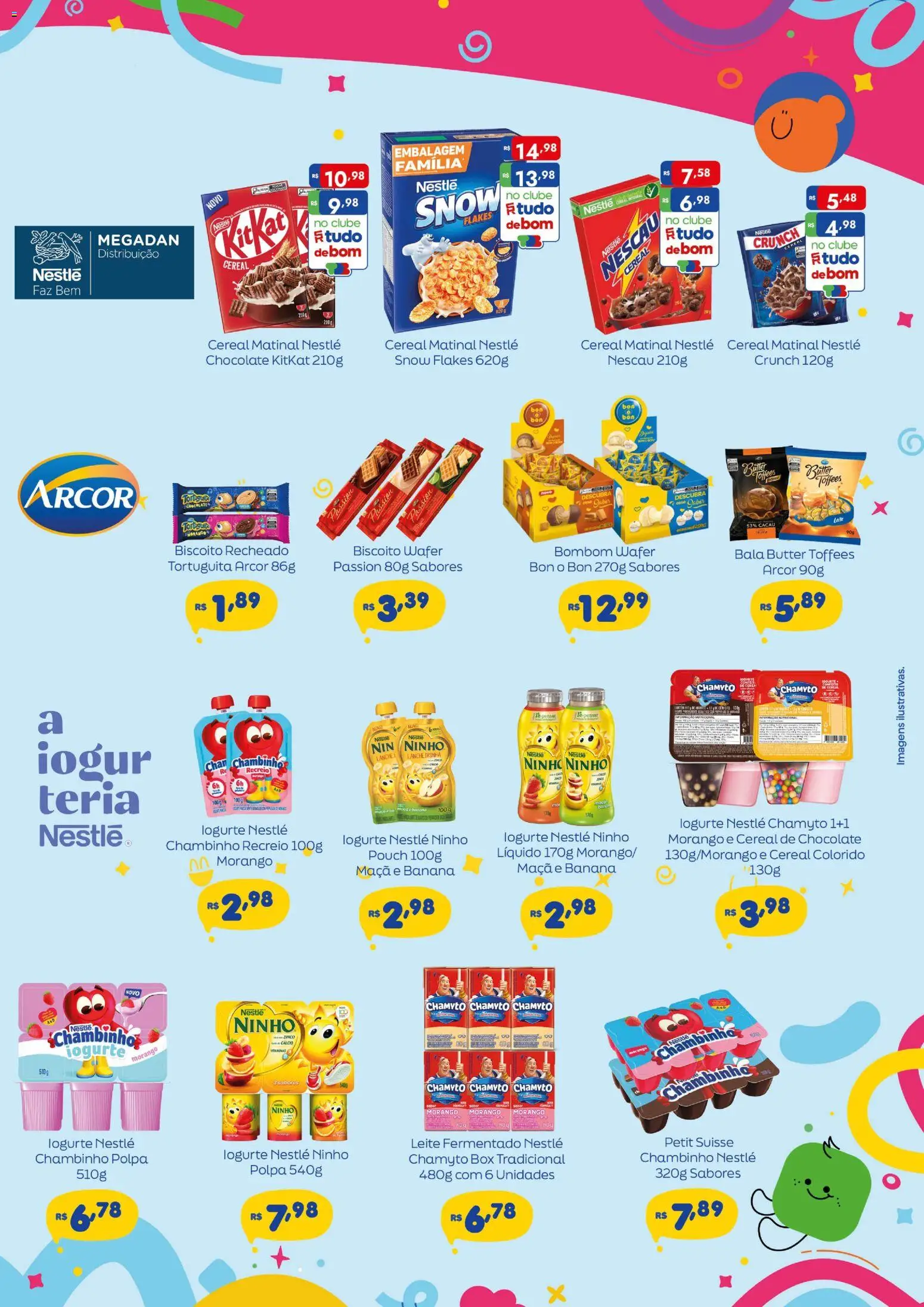 Supermercados Rondon Folheto - válido de 28/09/2026 | Página: 3 | Produtos: Biscoito, Iogurte, Biscoito recheado, Bombom